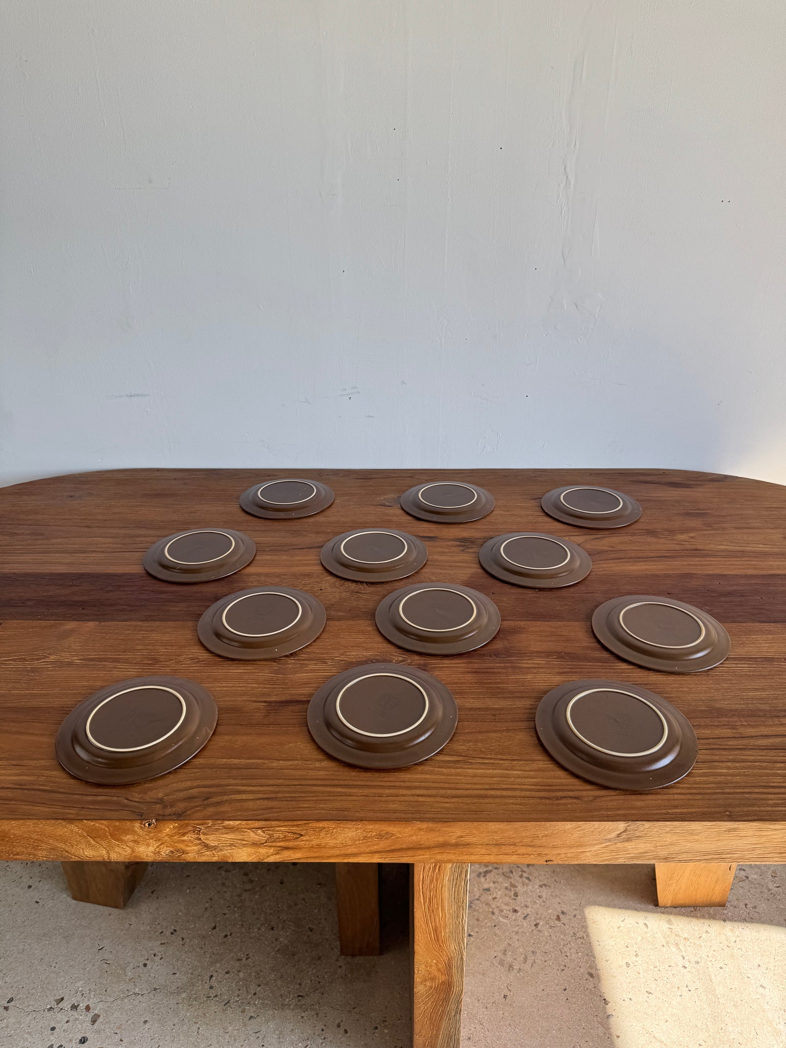 Lot de 12 assiettes à dessert en grès Niderville