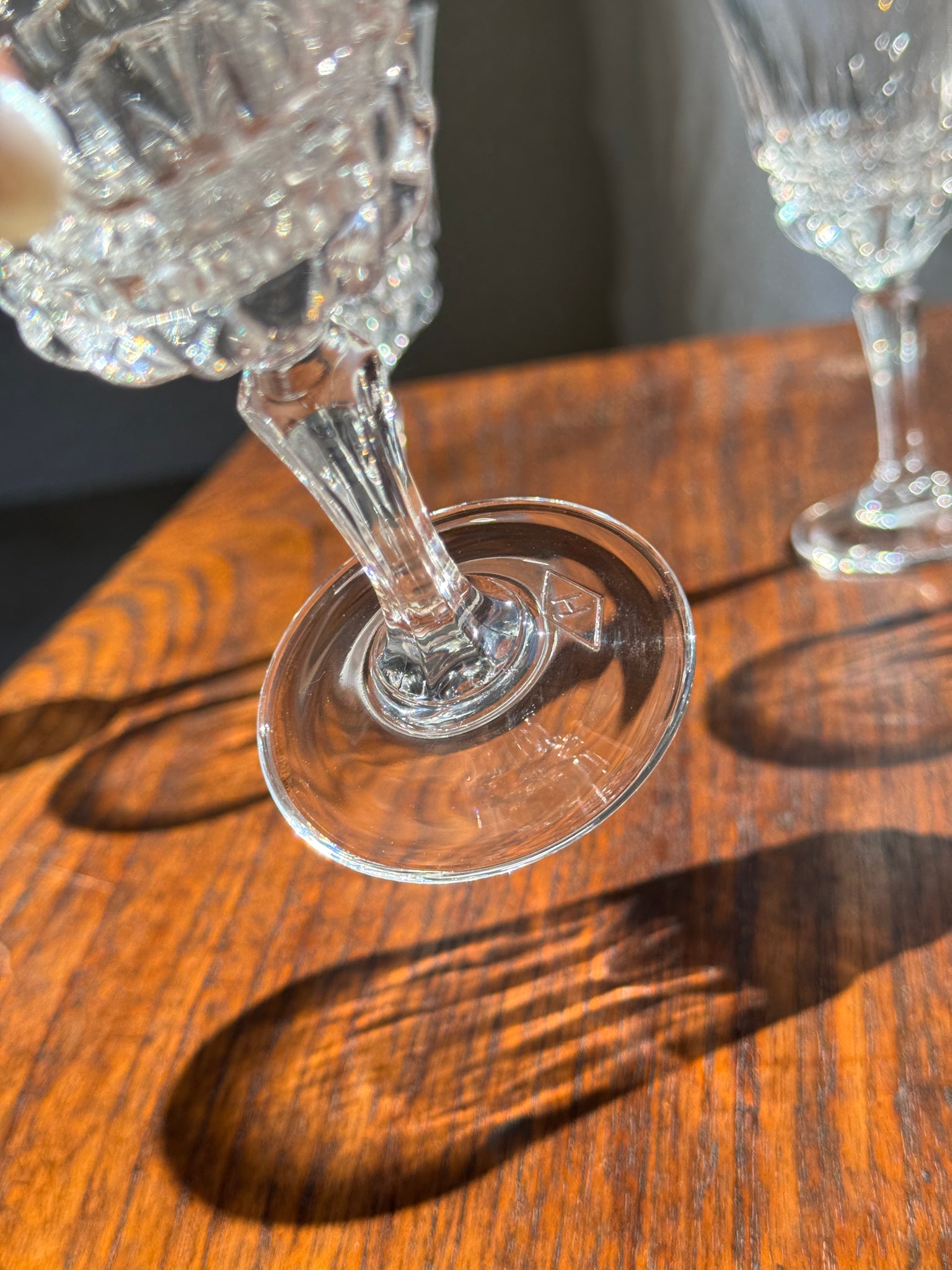 Lot de 5 verres classiques évasés à pied