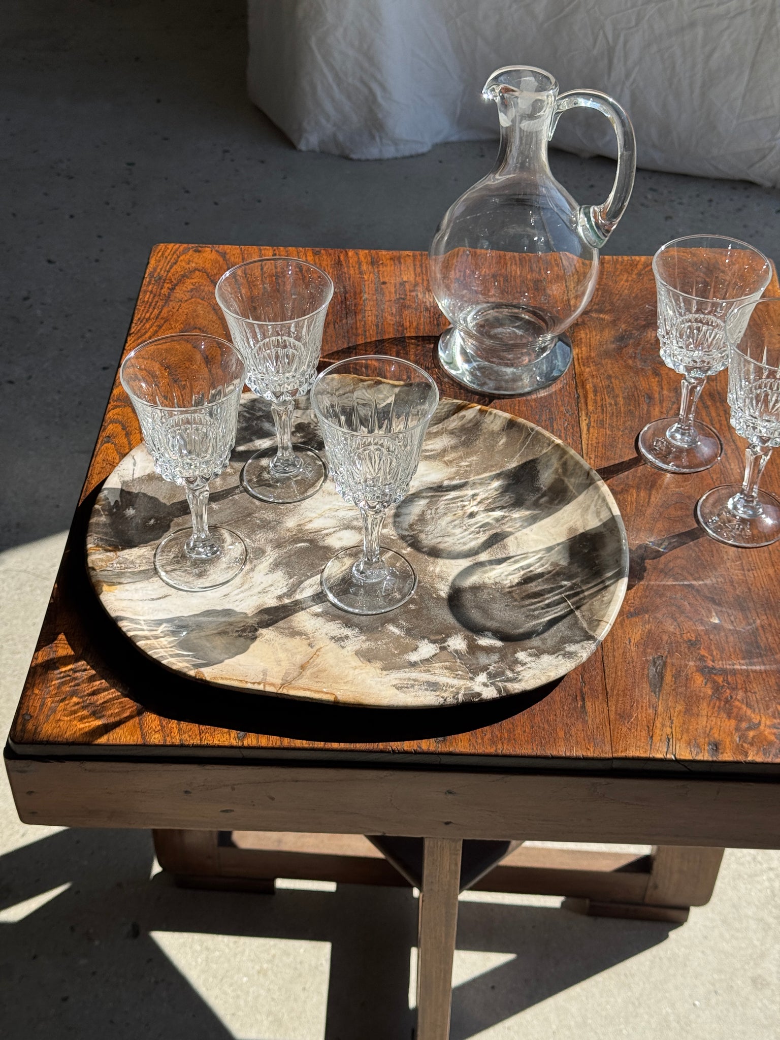 Lot de 5 verres classiques évasés à pied