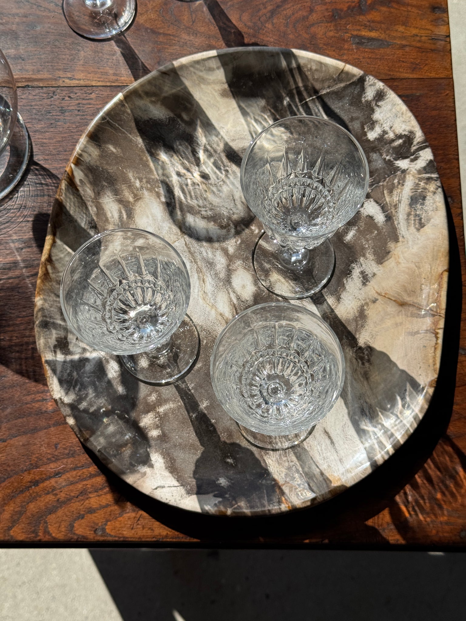Lot de 5 verres classiques évasés à pied
