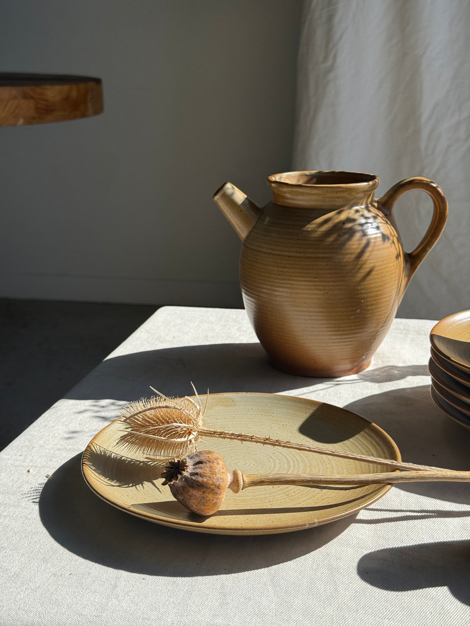 Lot de 6 assiettes à dessert en grès