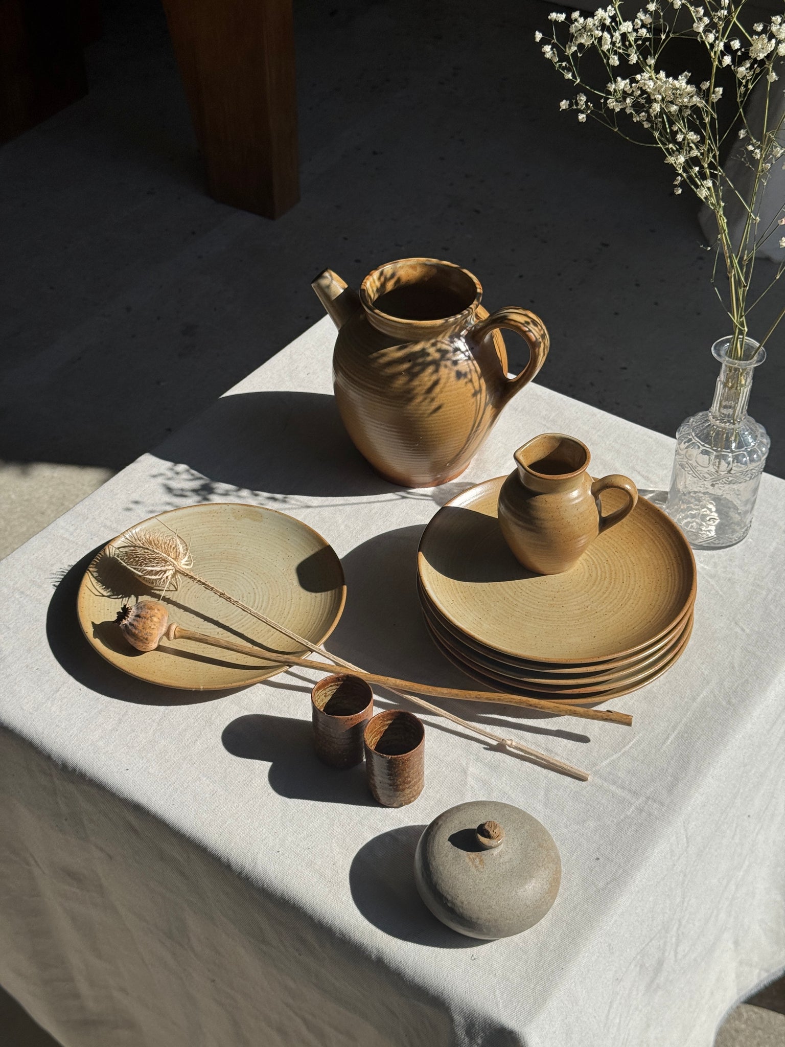 Lot de 6 assiettes à dessert en grès