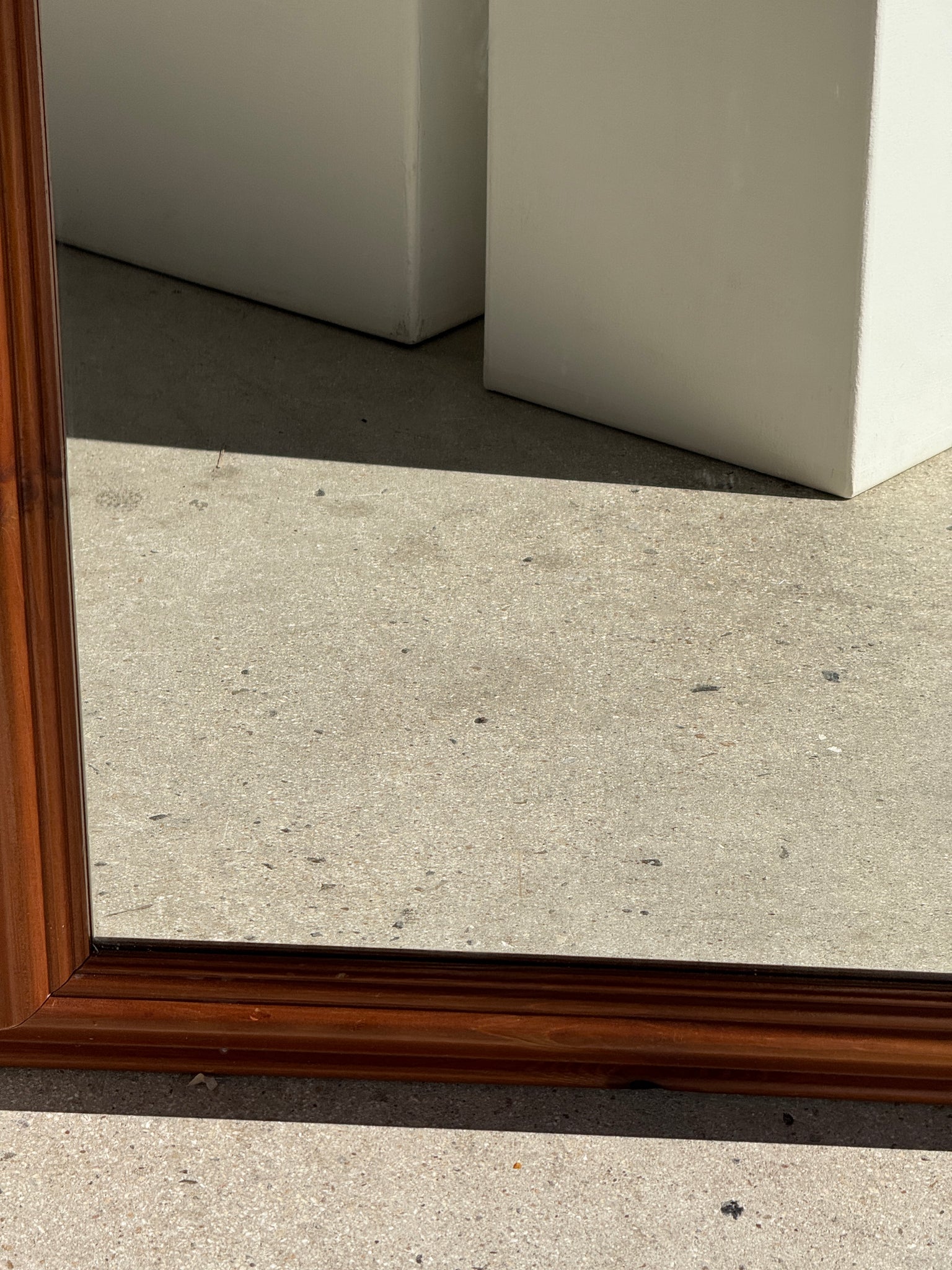 Miroir rectangulaire cadre en bois 88x62