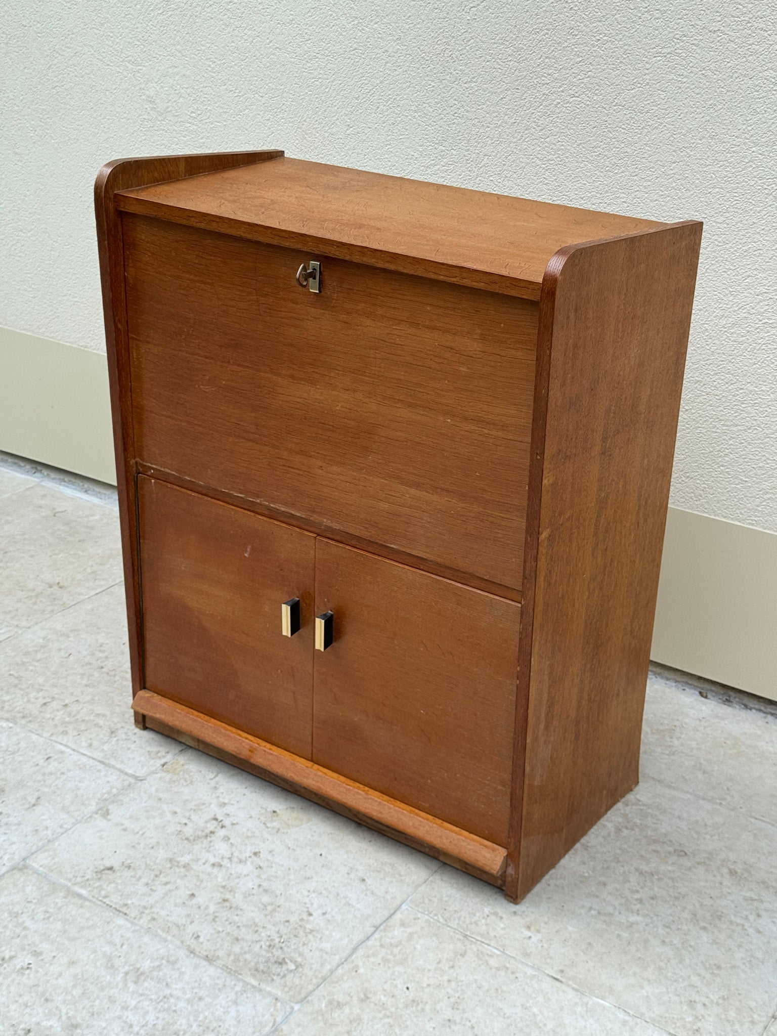 Petit secrétaire à abattant années 60 vintage