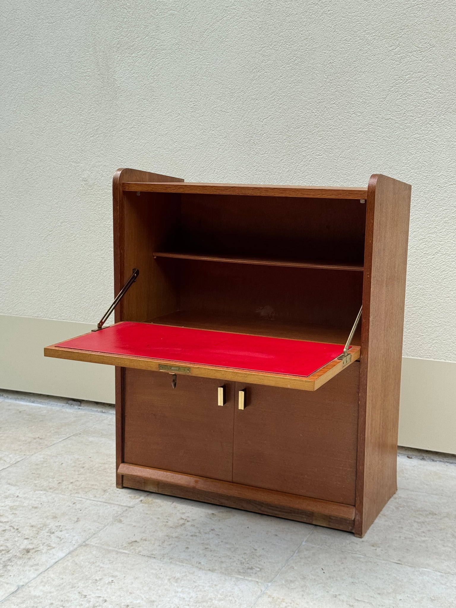 Petit secrétaire à abattant années 60 vintage