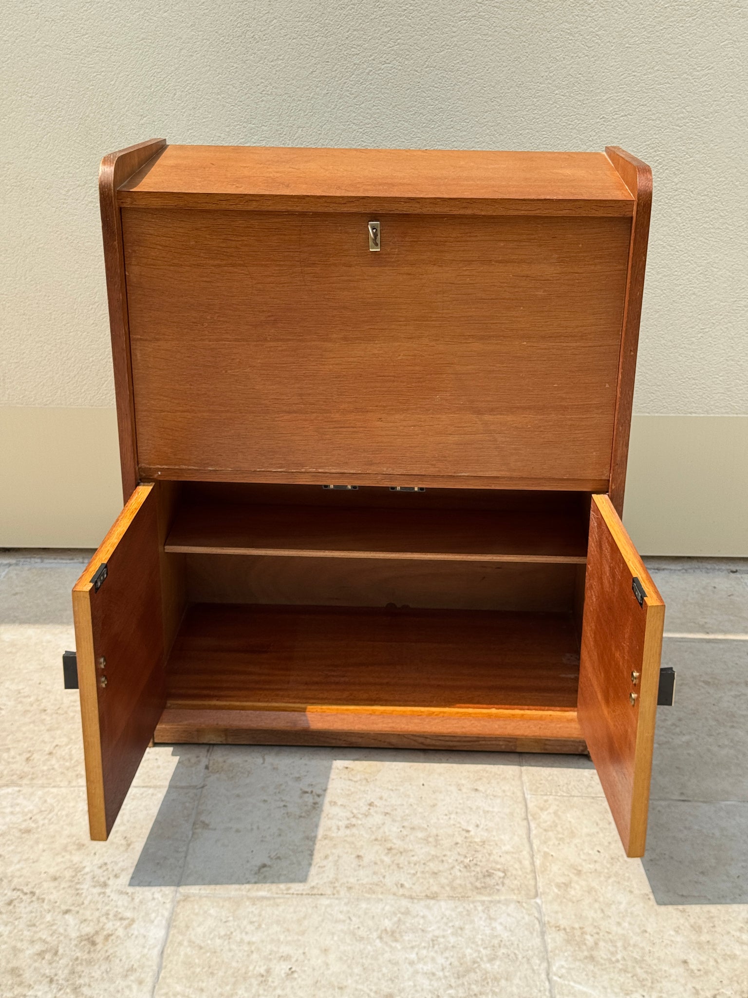 Petit secrétaire à abattant années 60 vintage