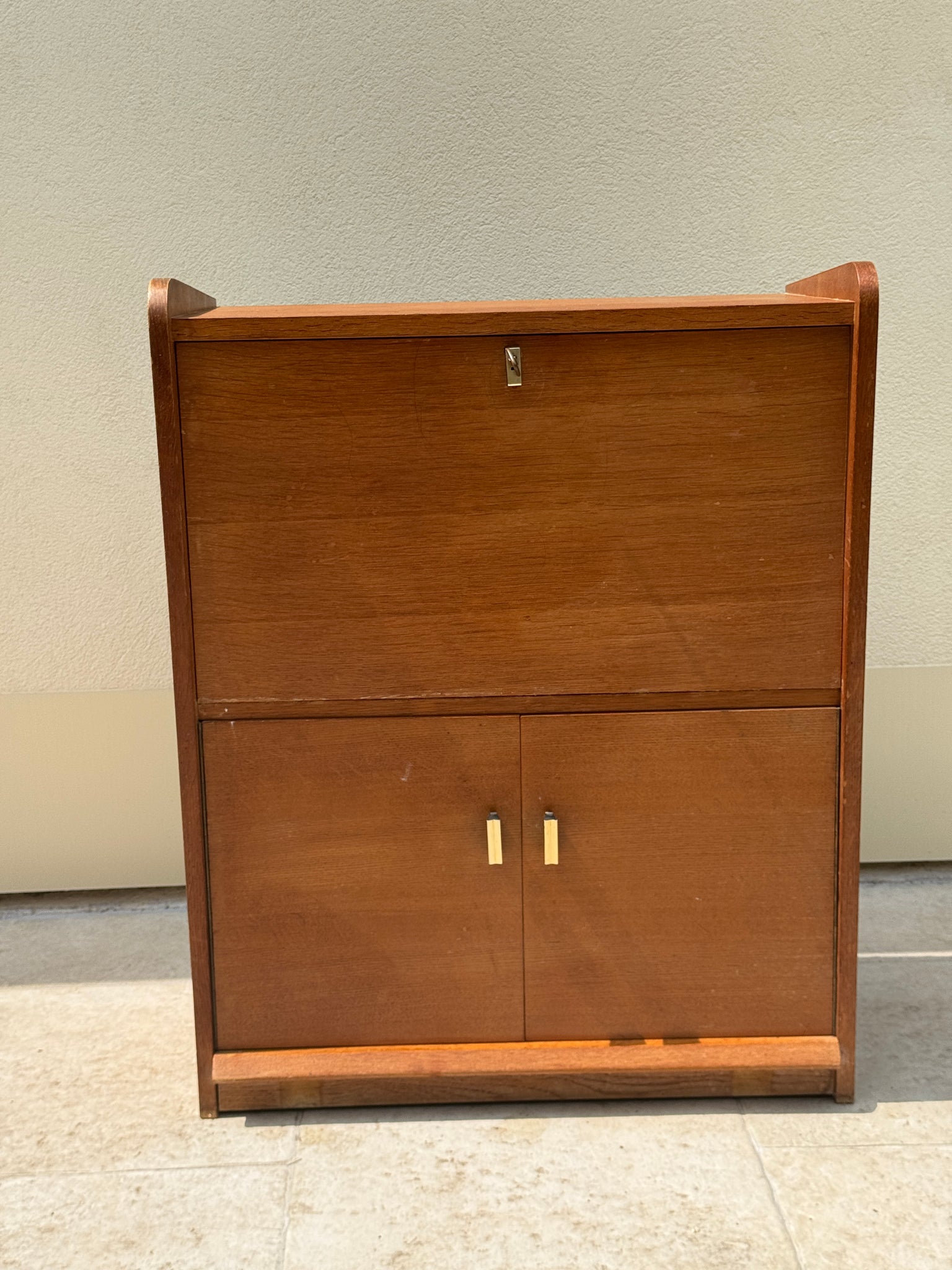 Petit secrétaire à abattant années 60 vintage
