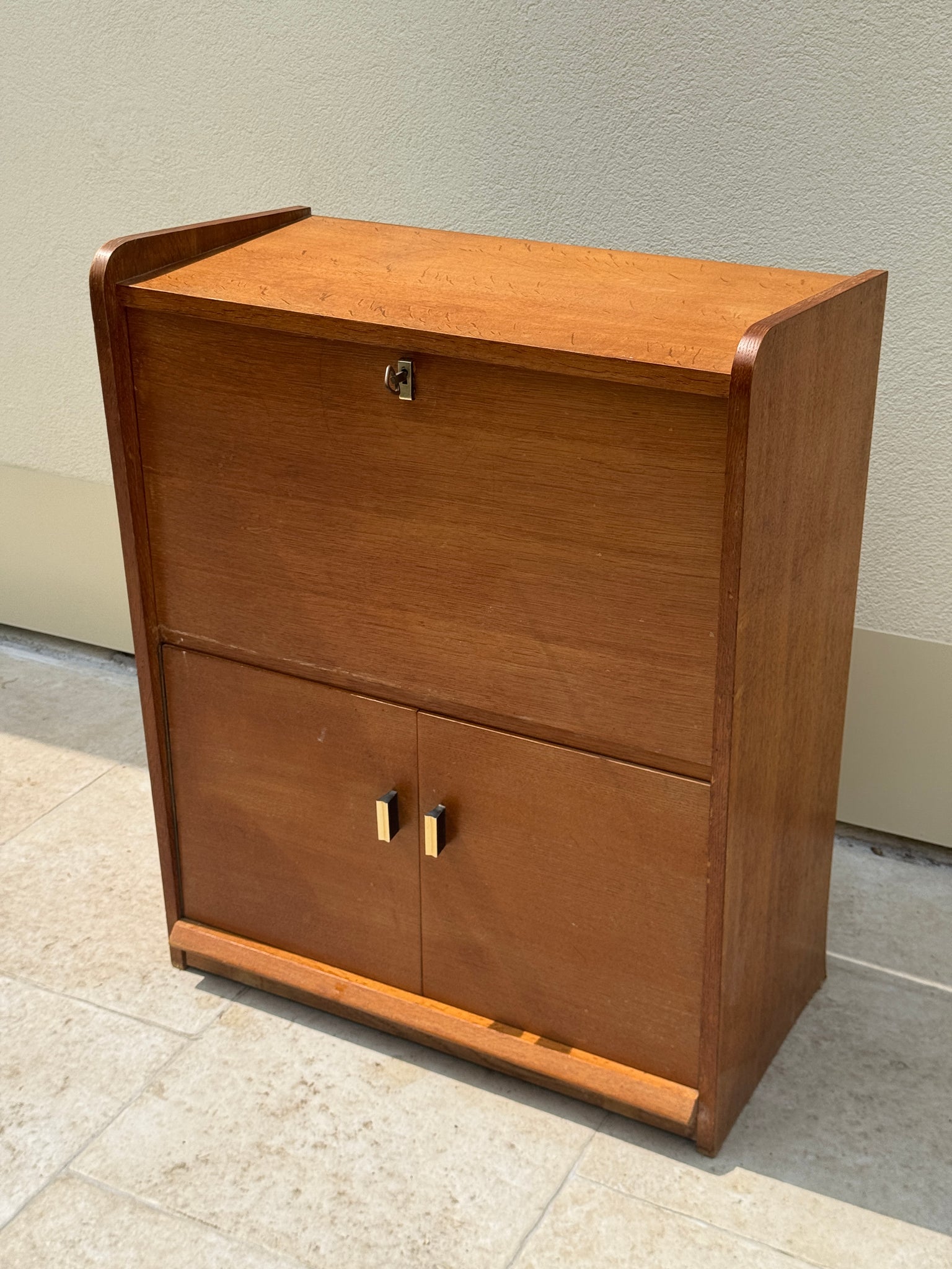 Petit secrétaire à abattant années 60 vintage