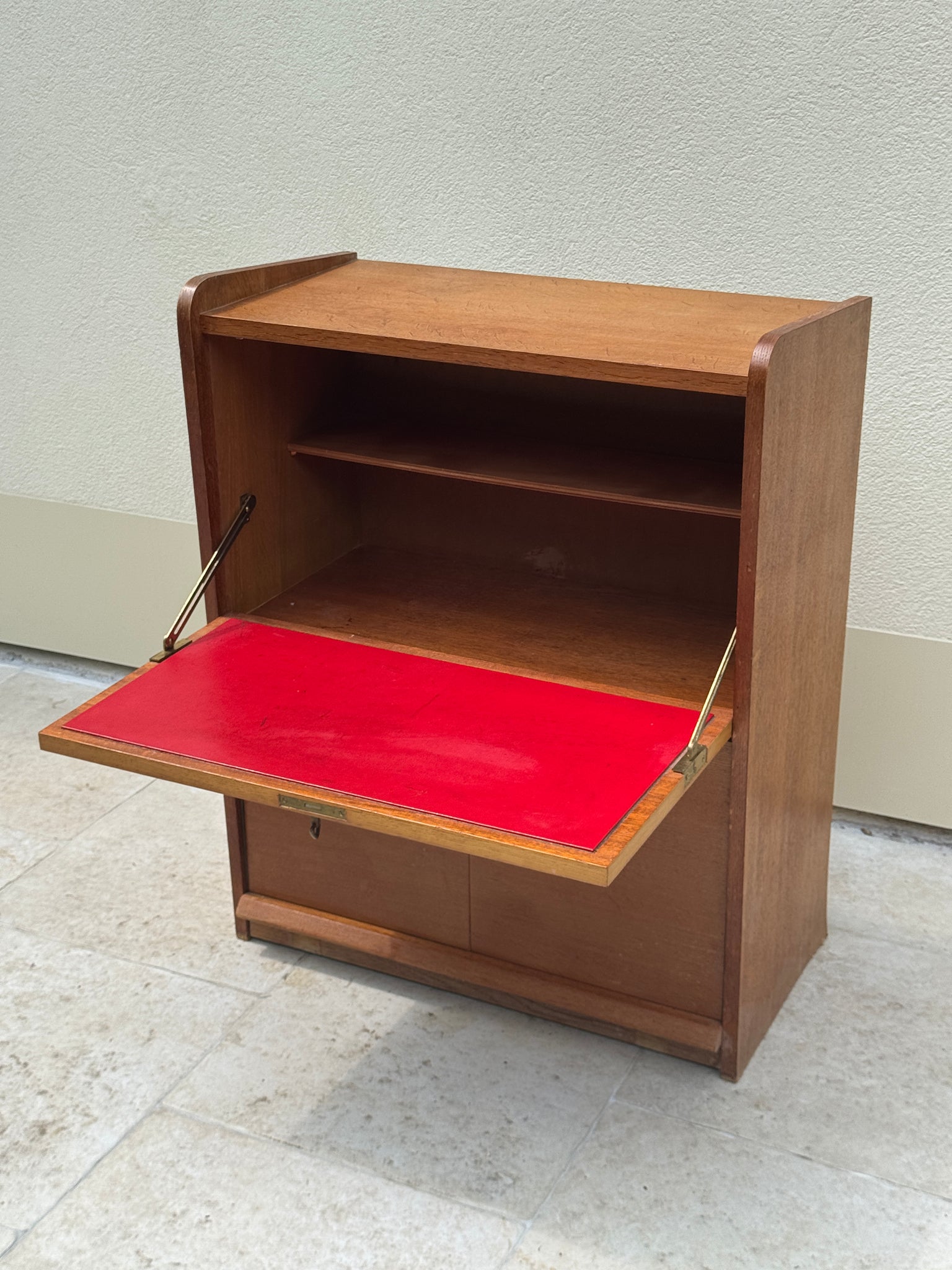 Petit secrétaire à abattant années 60 vintage
