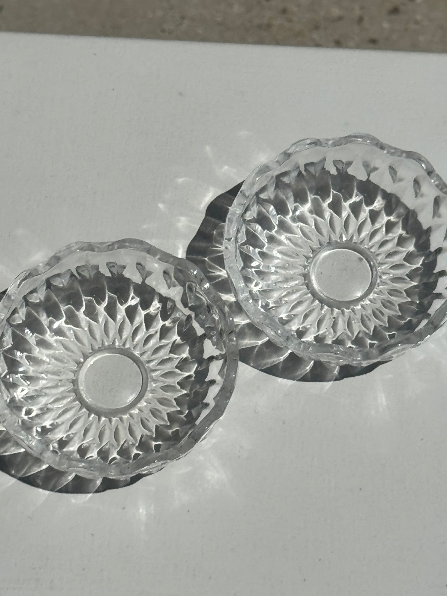 Petite bonbonnière en verre Cristal d'Arques France