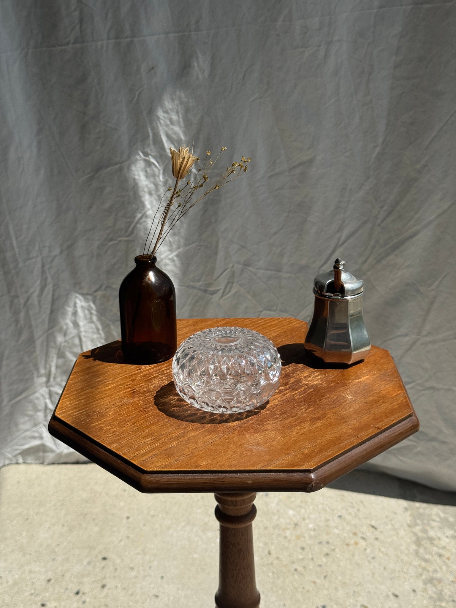 Petite bonbonnière en verre Cristal d'Arques France