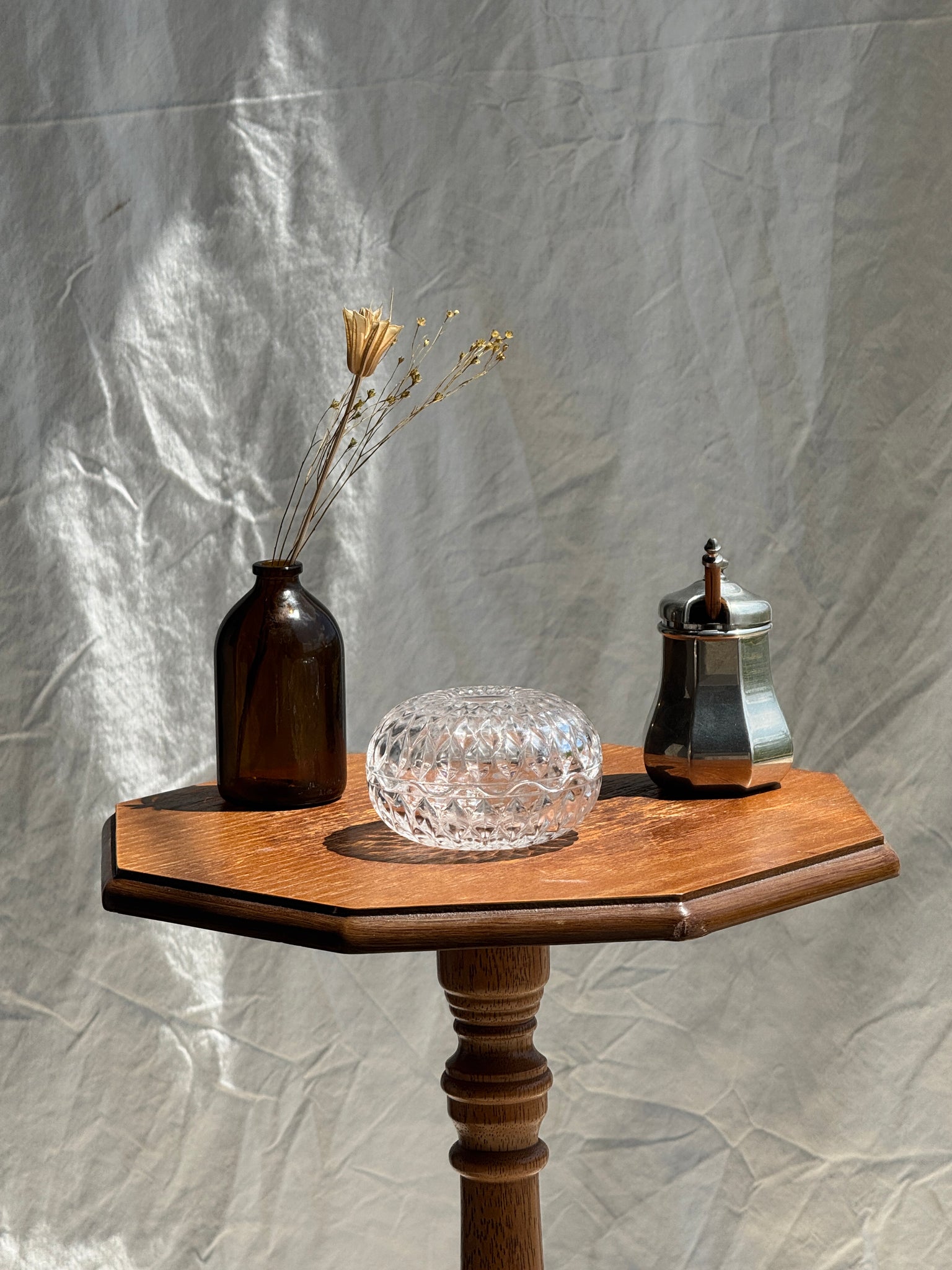 Petite bonbonnière en verre Cristal d'Arques France