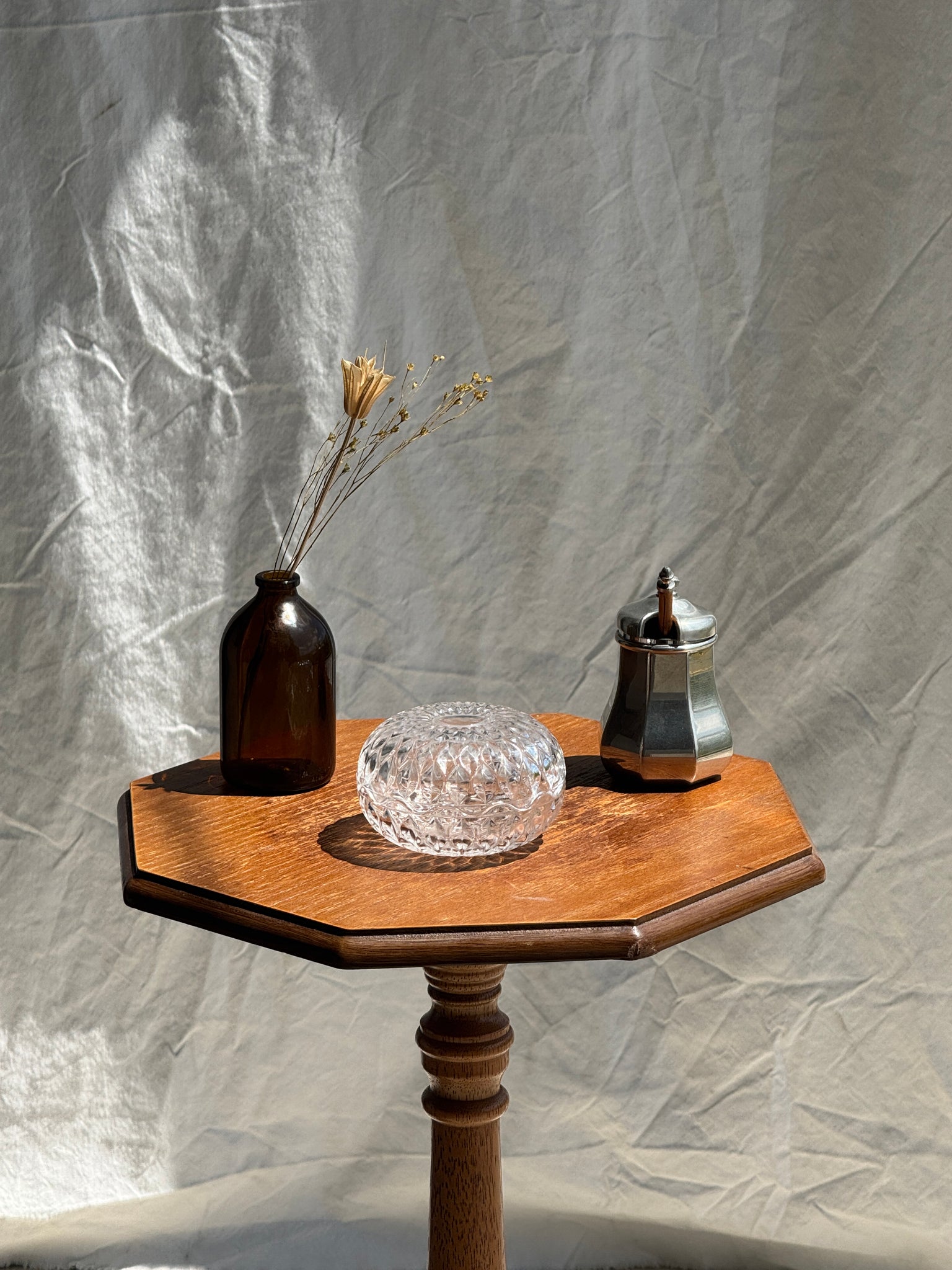 Petite bonbonnière en verre Cristal d'Arques France