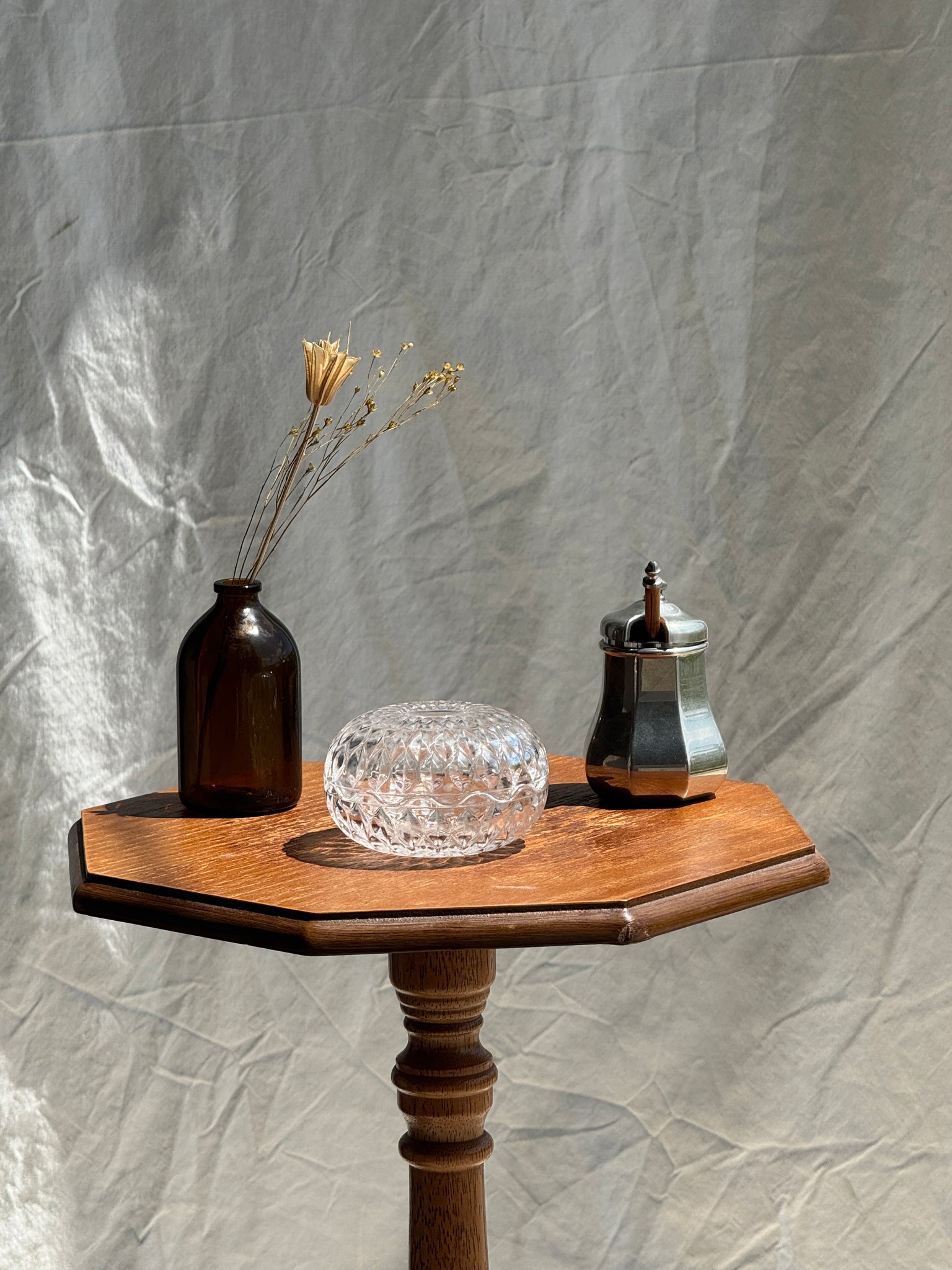 Petite bonbonnière en verre Cristal d'Arques France