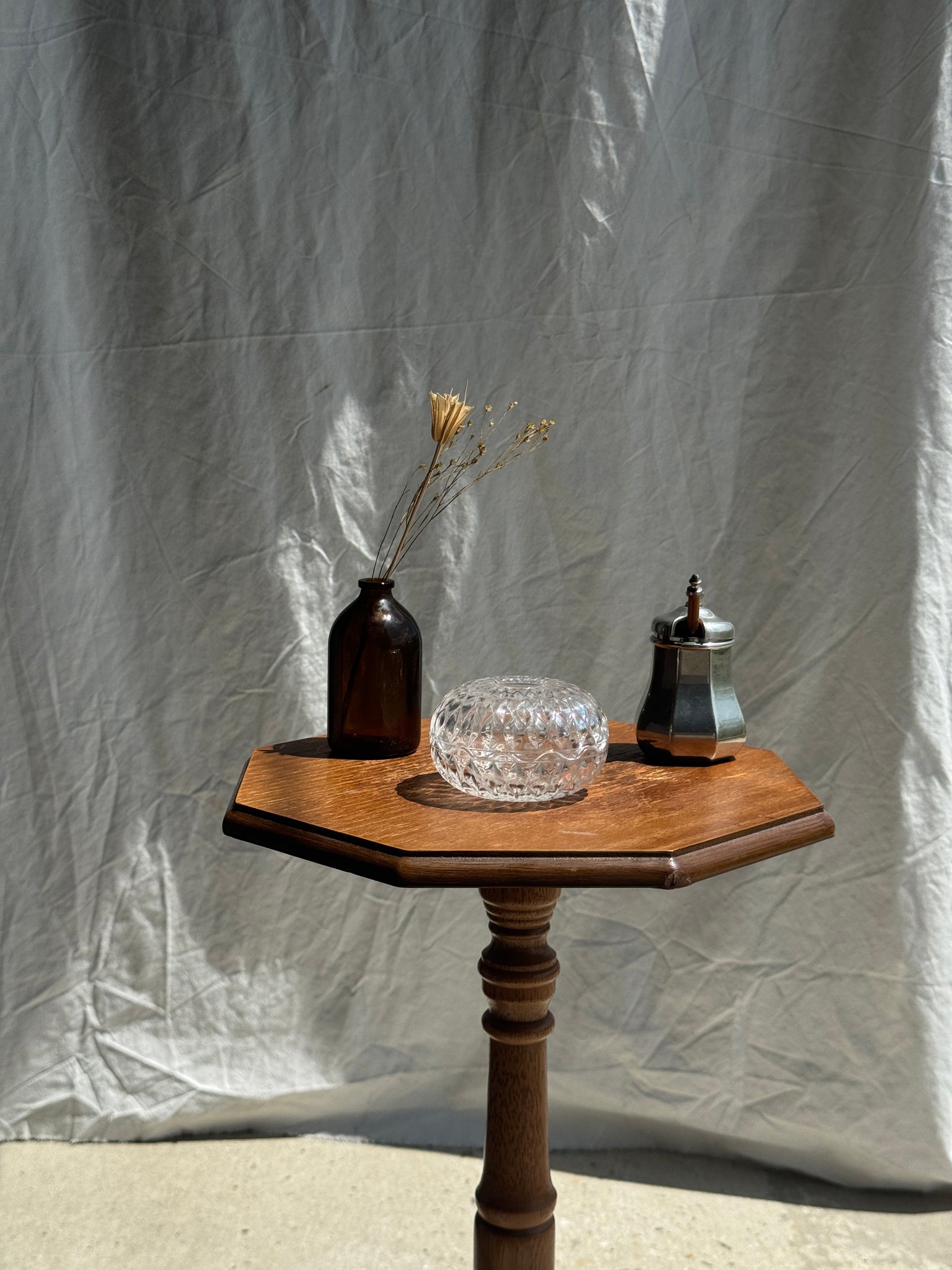 Petite bonbonnière en verre Cristal d'Arques France
