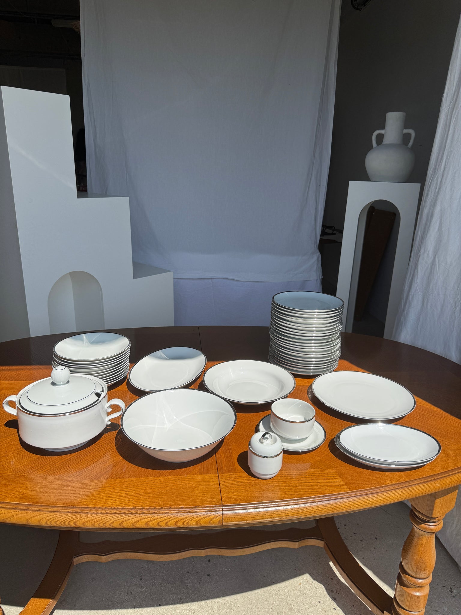 Service Vaisselle Porcelaine Allemagne Zeh-Sherzer De 6 Gens 21 Pièces Service Vaisselle Porcelaine Allemagne Zeh-Sherzer De 6 Gens 21 Pièces