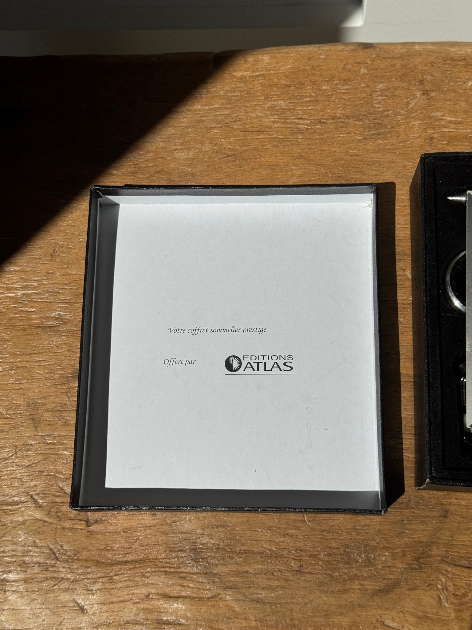 Coffret sommelier prestiges édition Atlas
