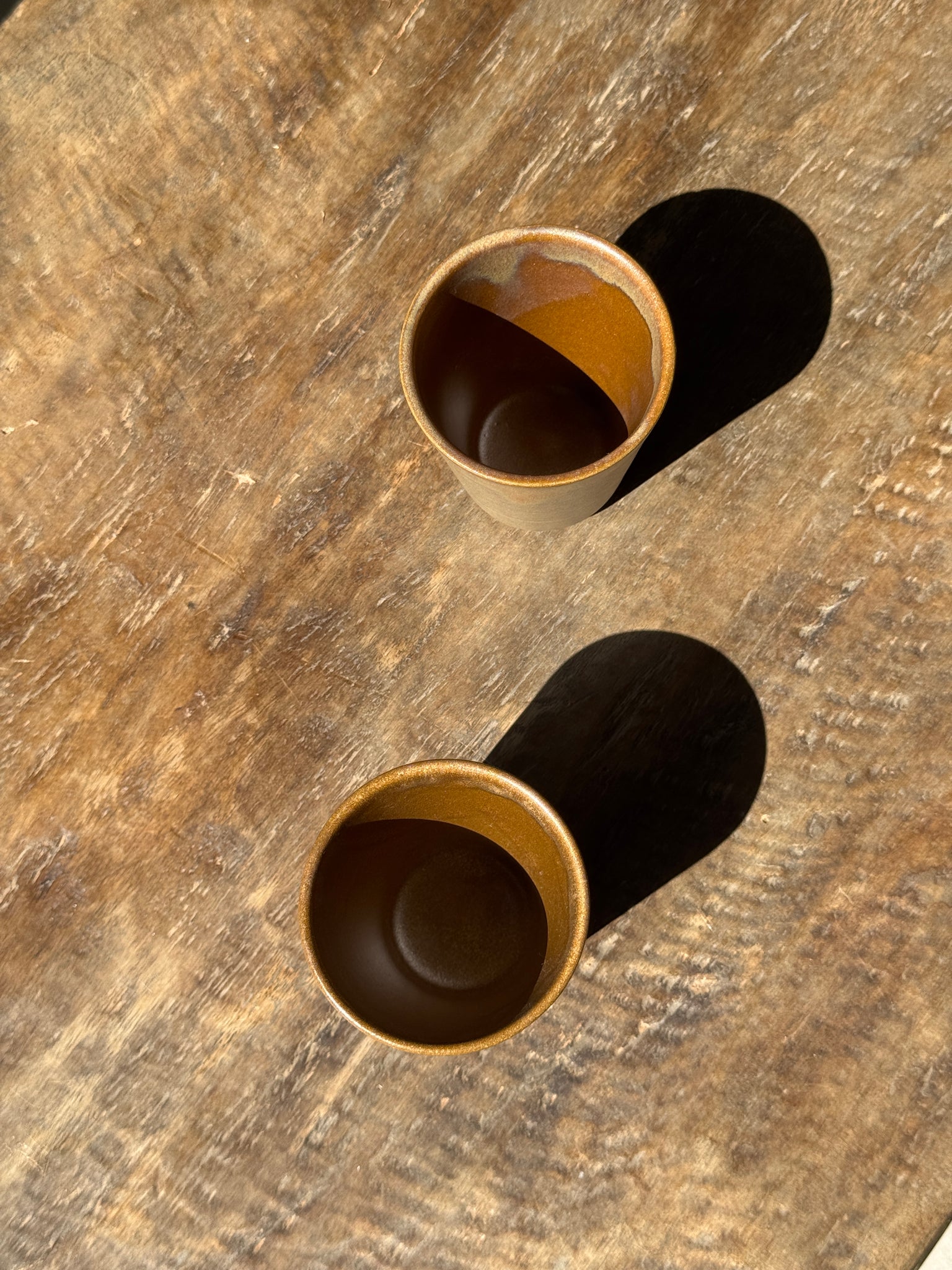 Paire de tasses mug Digoin en grès