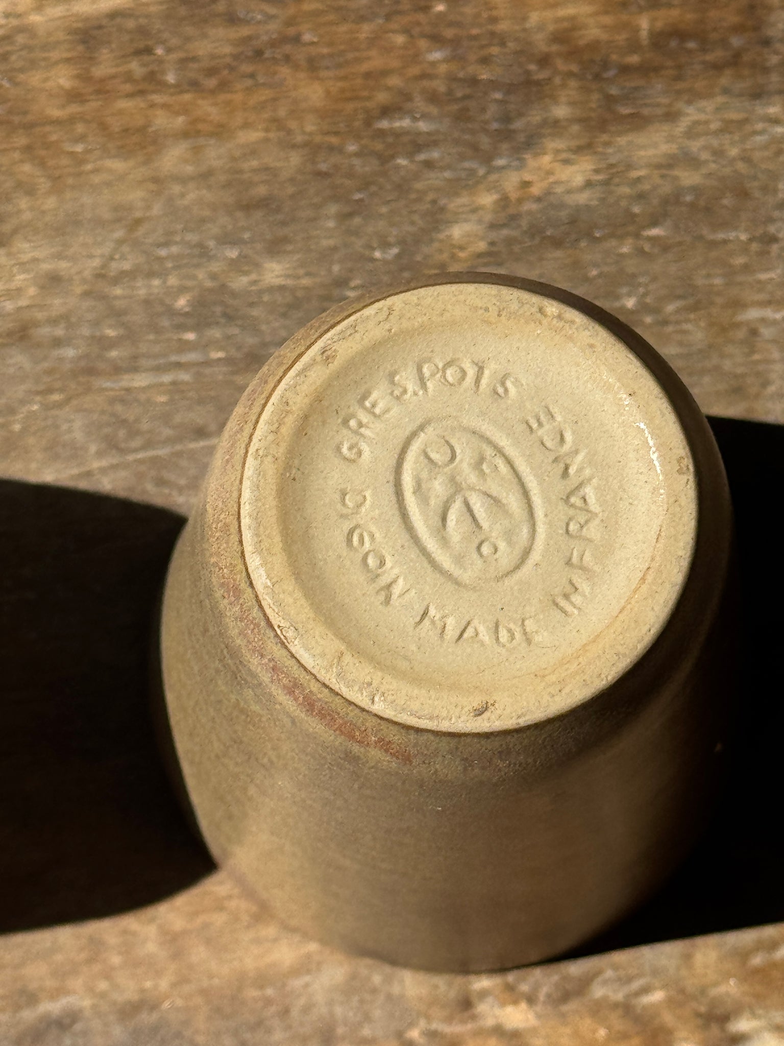Paire de tasses mug Digoin en grès