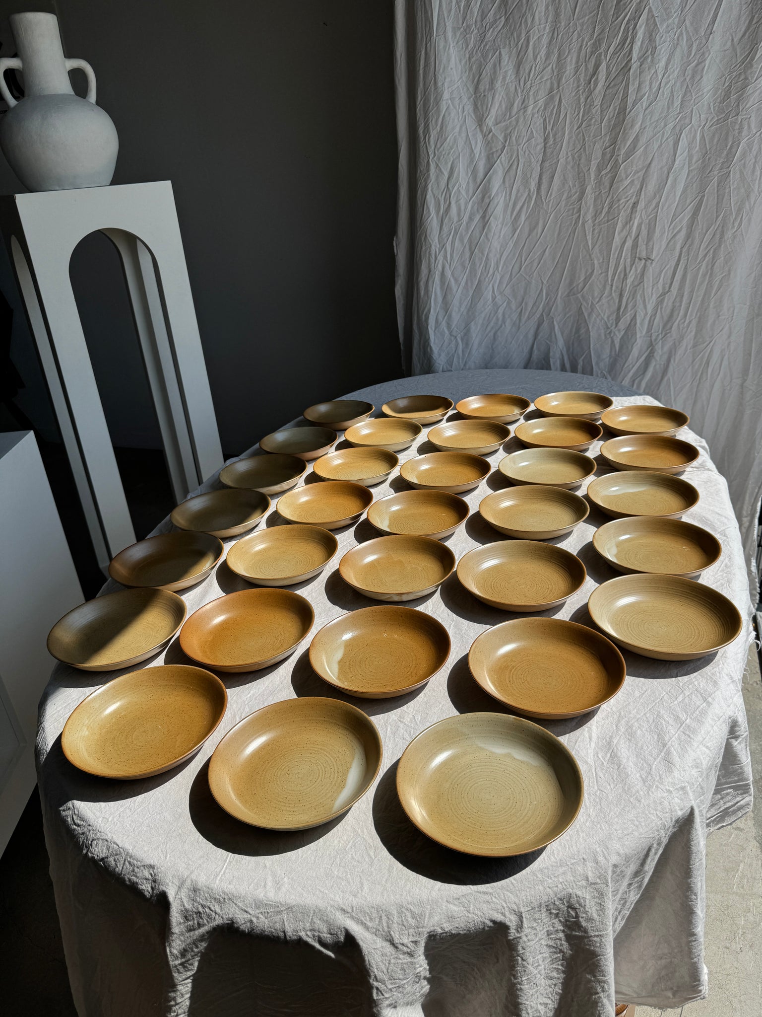 Lot de 29 assiettes creuses CNP village France D19