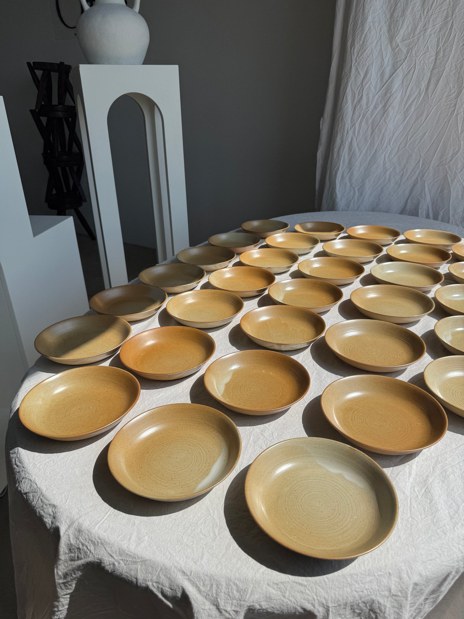 Lot de 29 assiettes creuses CNP village France D19