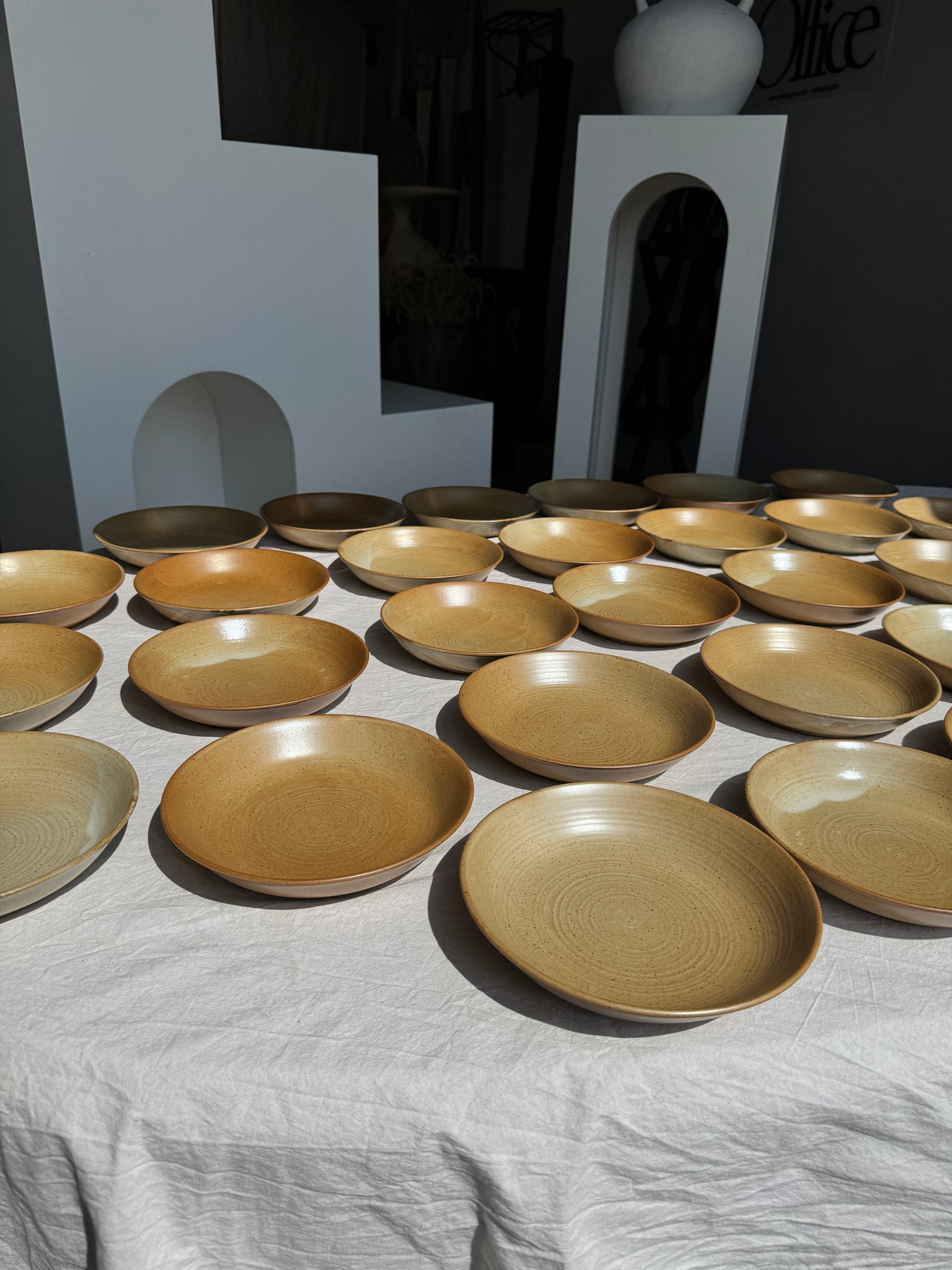 Lot de 29 assiettes creuses CNP village France D19