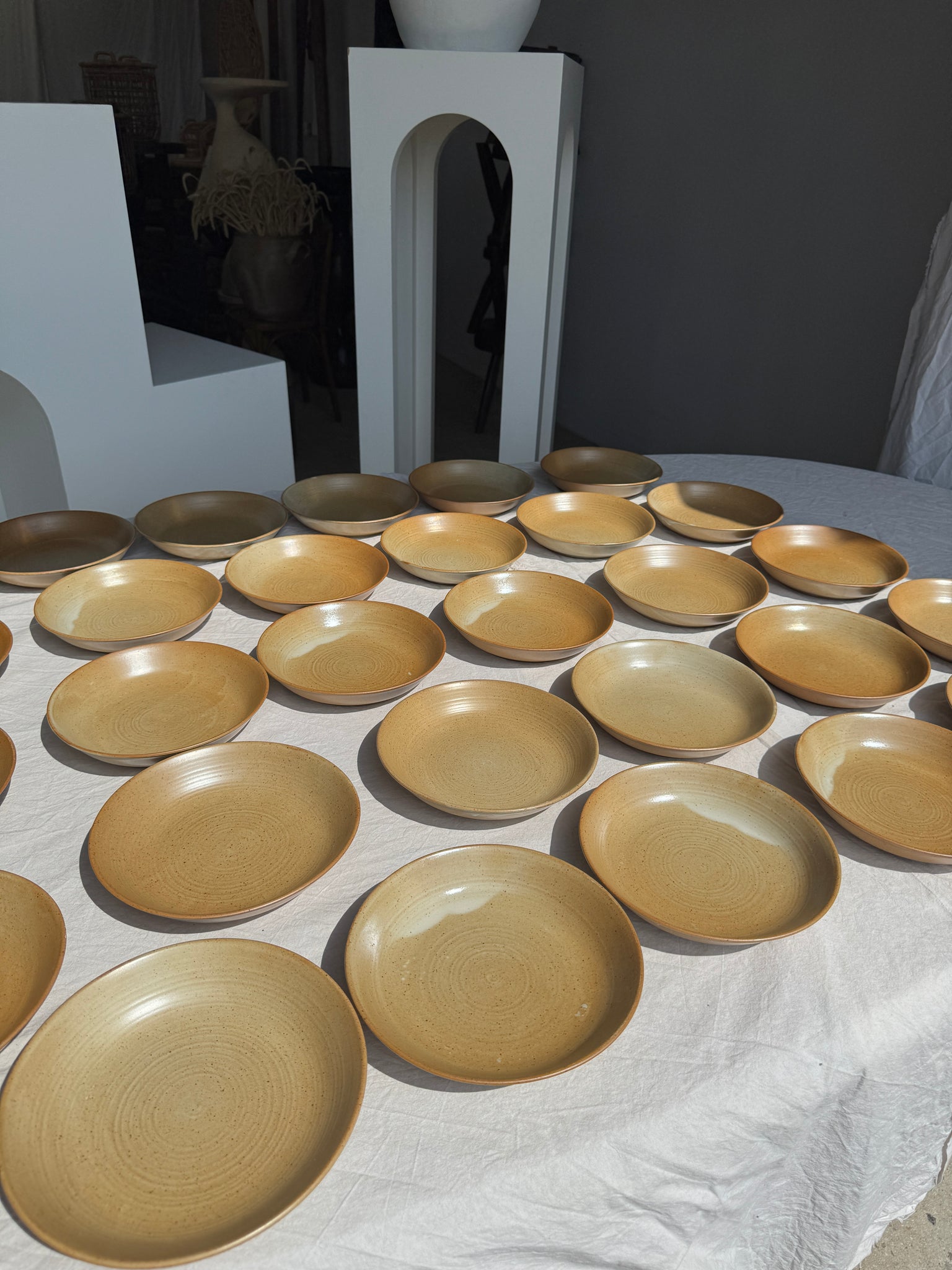 Lot de 29 assiettes creuses CNP village France D19