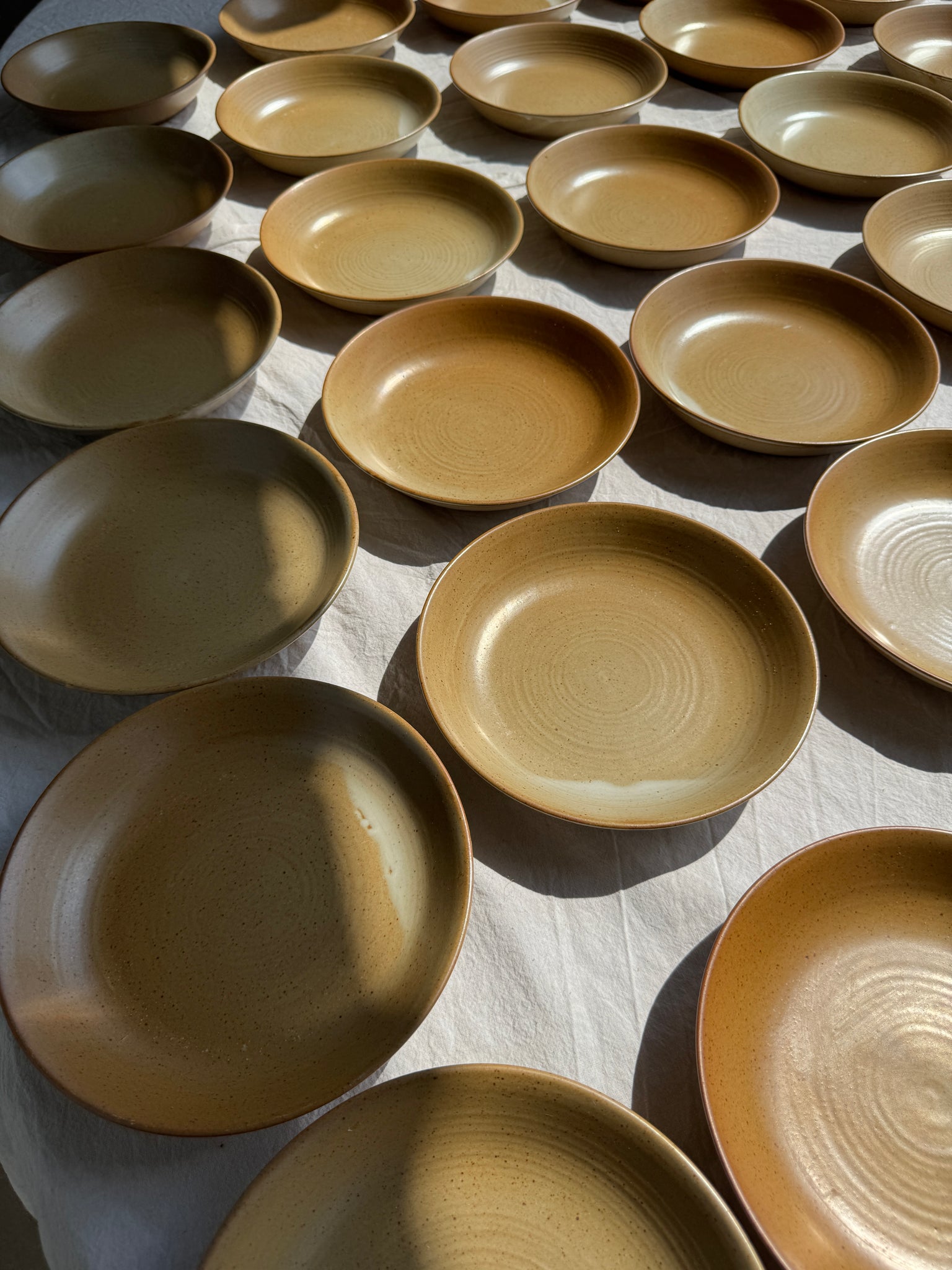 Lot de 29 assiettes creuses CNP village France D19