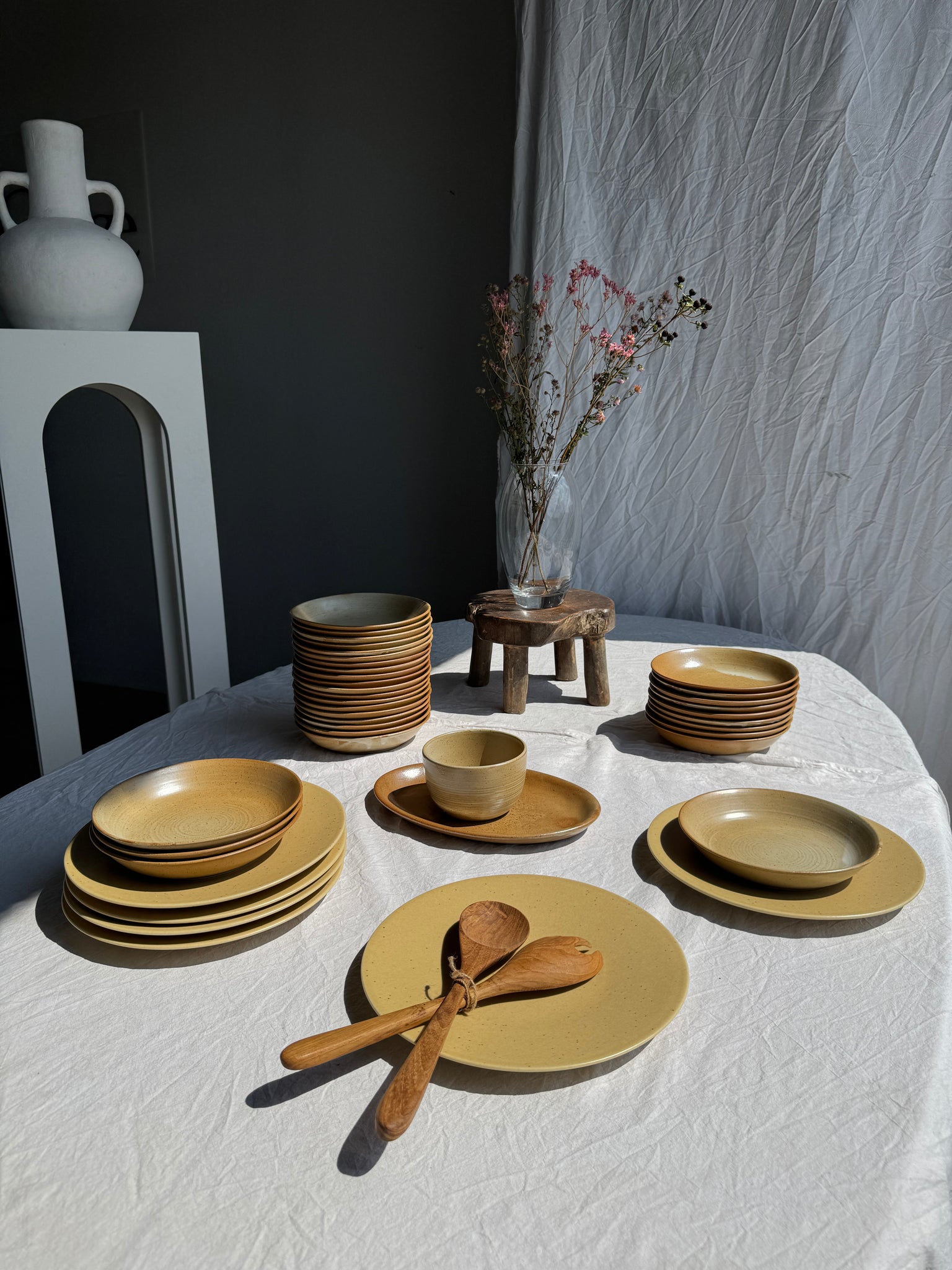 Plat ovale moyen grès de France Brenne L27,5