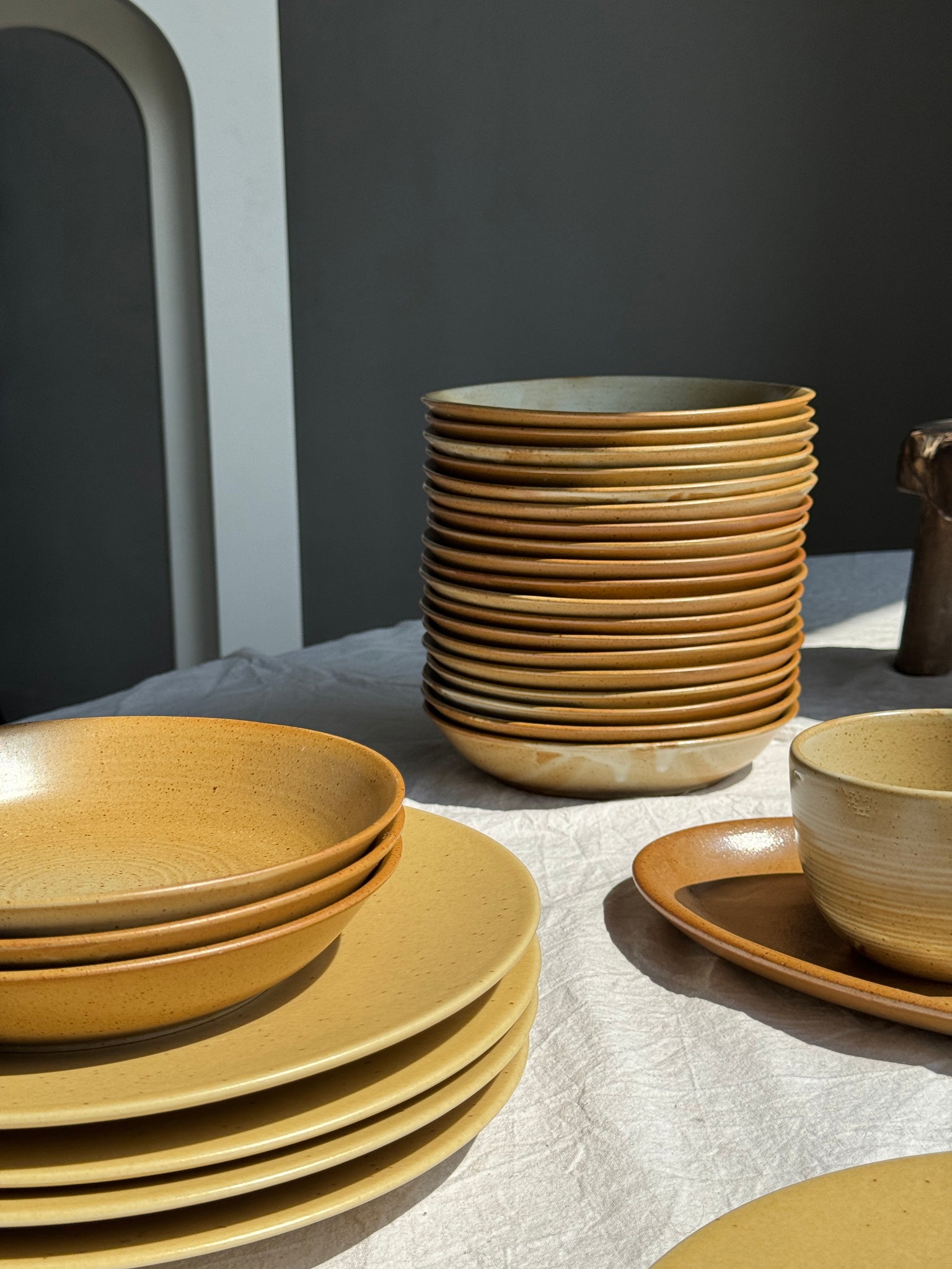 Lot de 29 assiettes creuses CNP village France D19