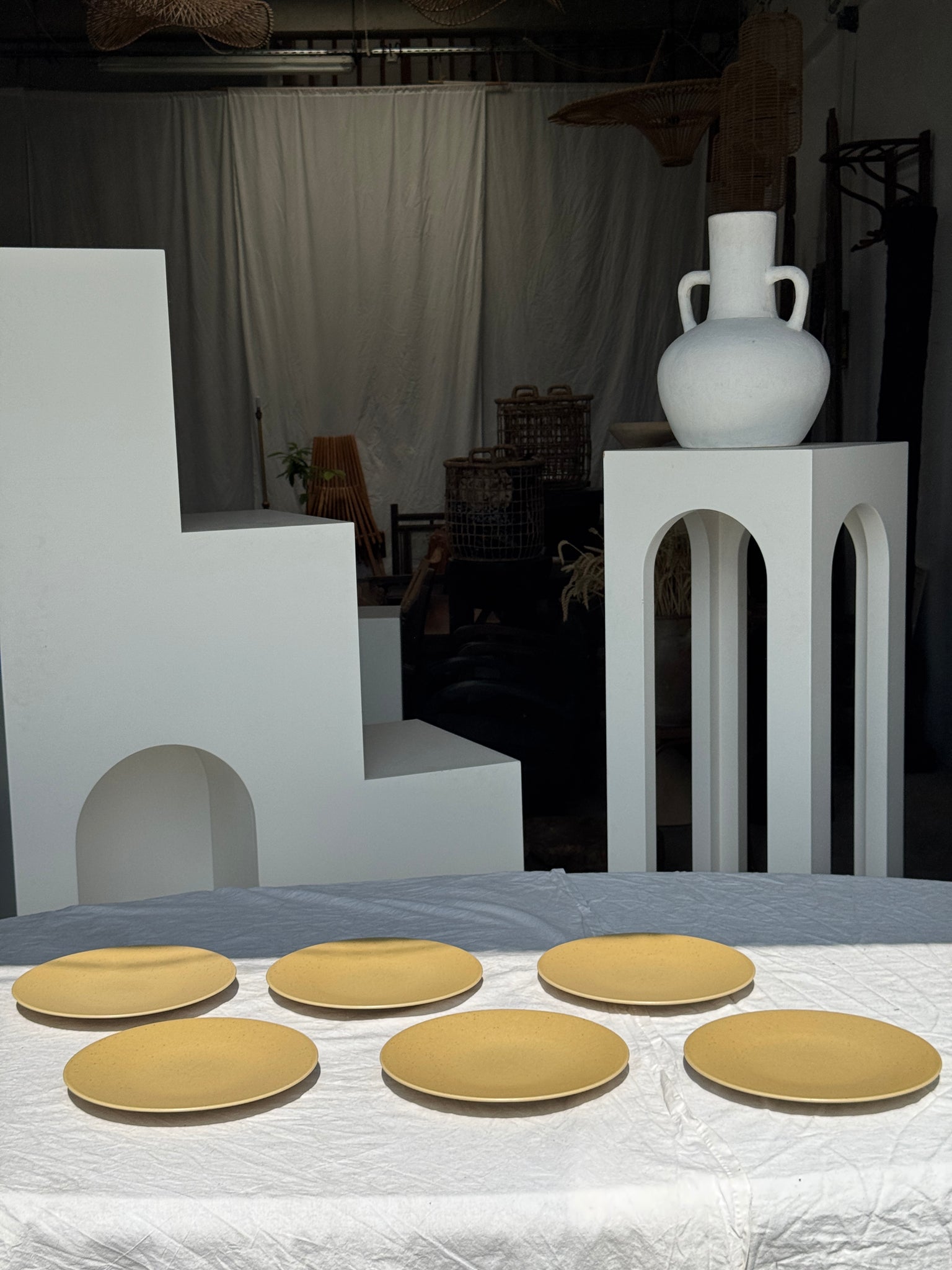 Lot de 6 assiettes en grès véritable D26