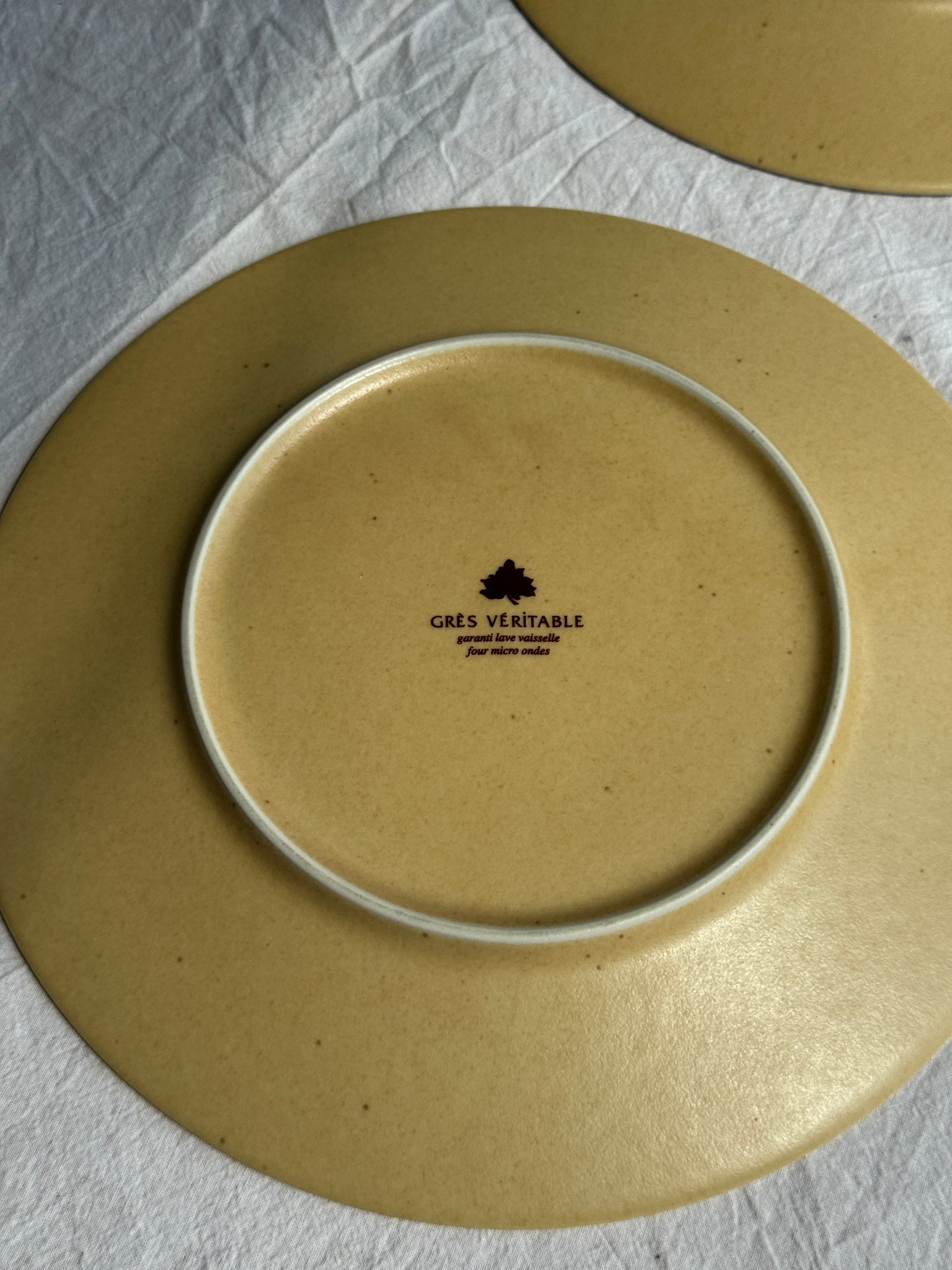 Lot de 6 assiettes en grès véritable D26