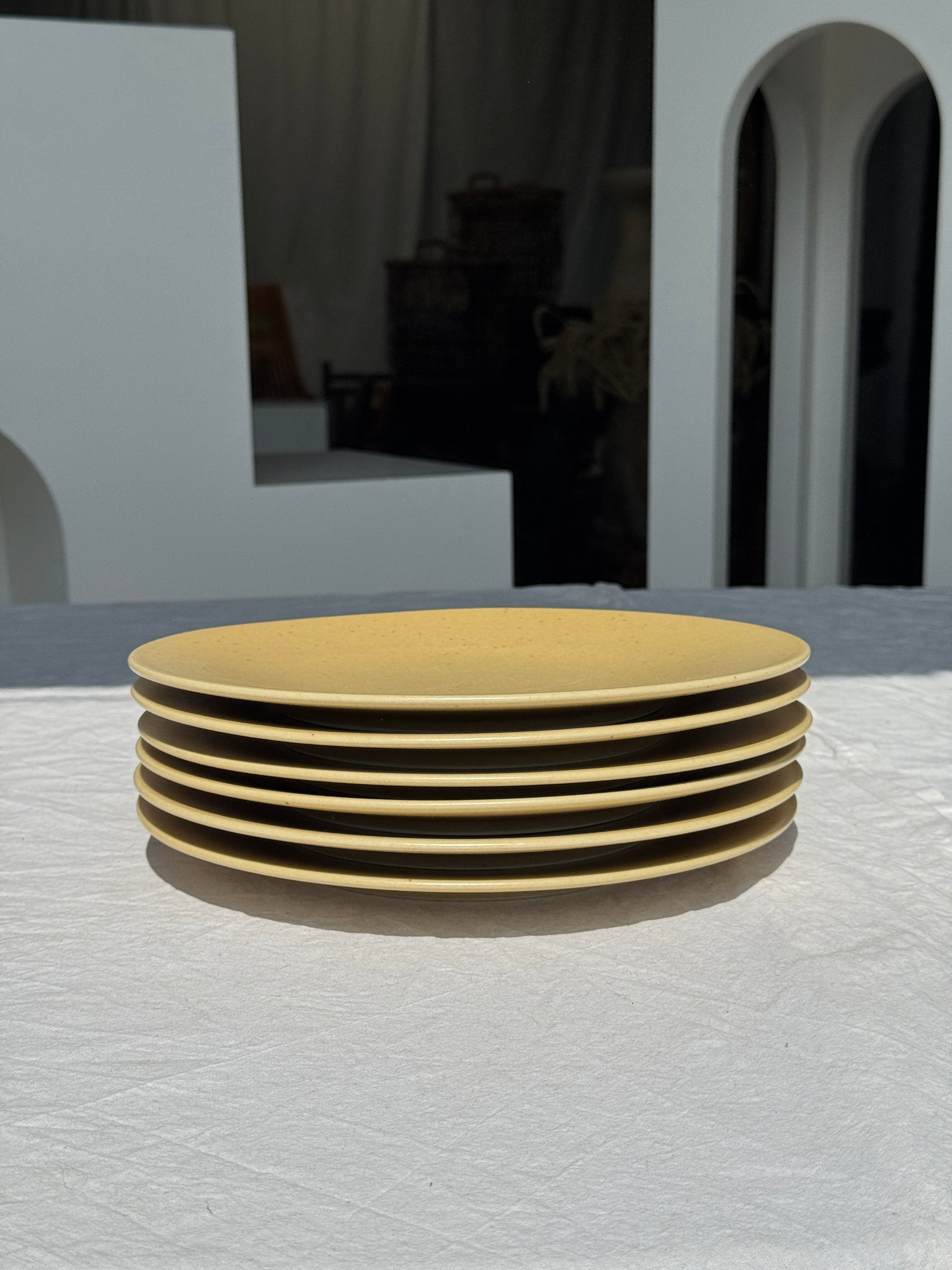 Lot de 6 assiettes en grès véritable D26
