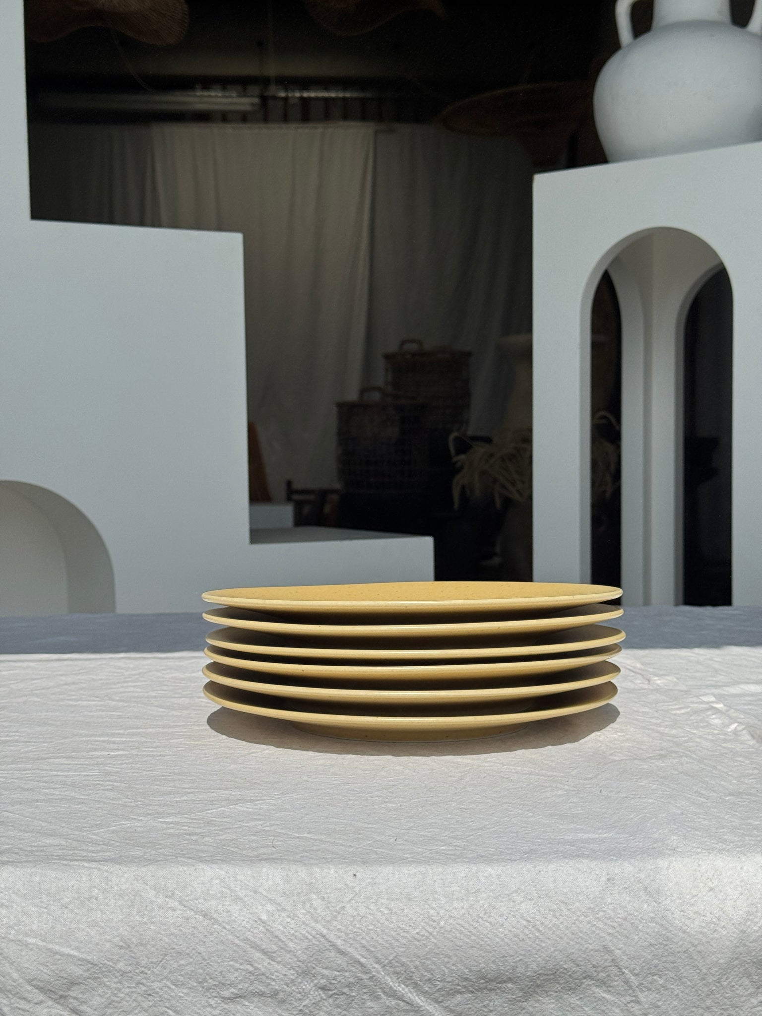 Lot de 6 assiettes en grès véritable D26