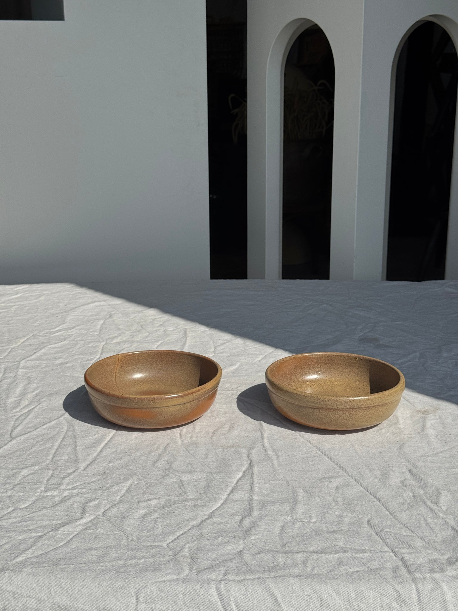 Lot de 2 bols bord épais dont un avec cheveu D17