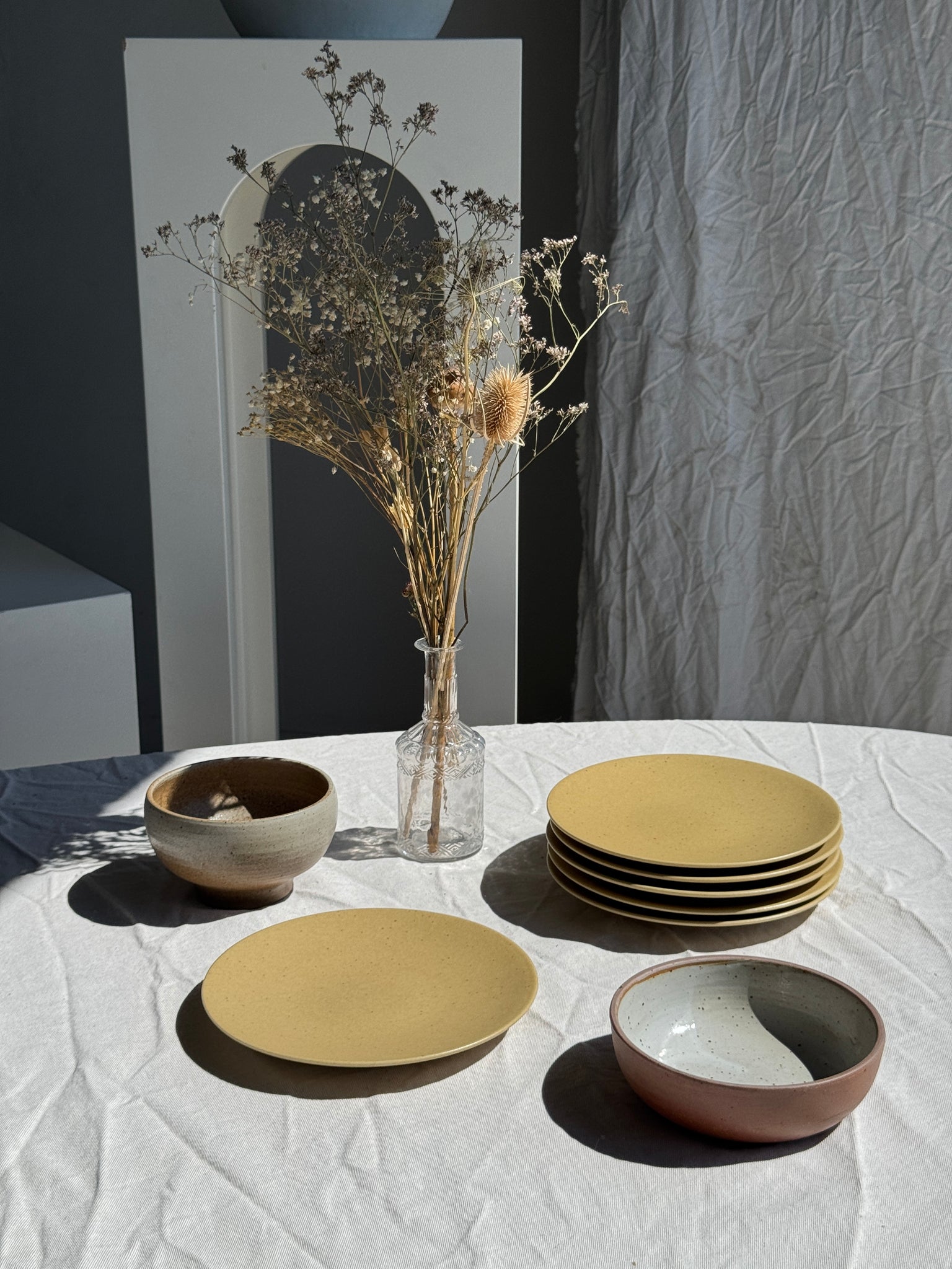 Un bol intérieur gris moucheté extérieur brun mat H5 D15