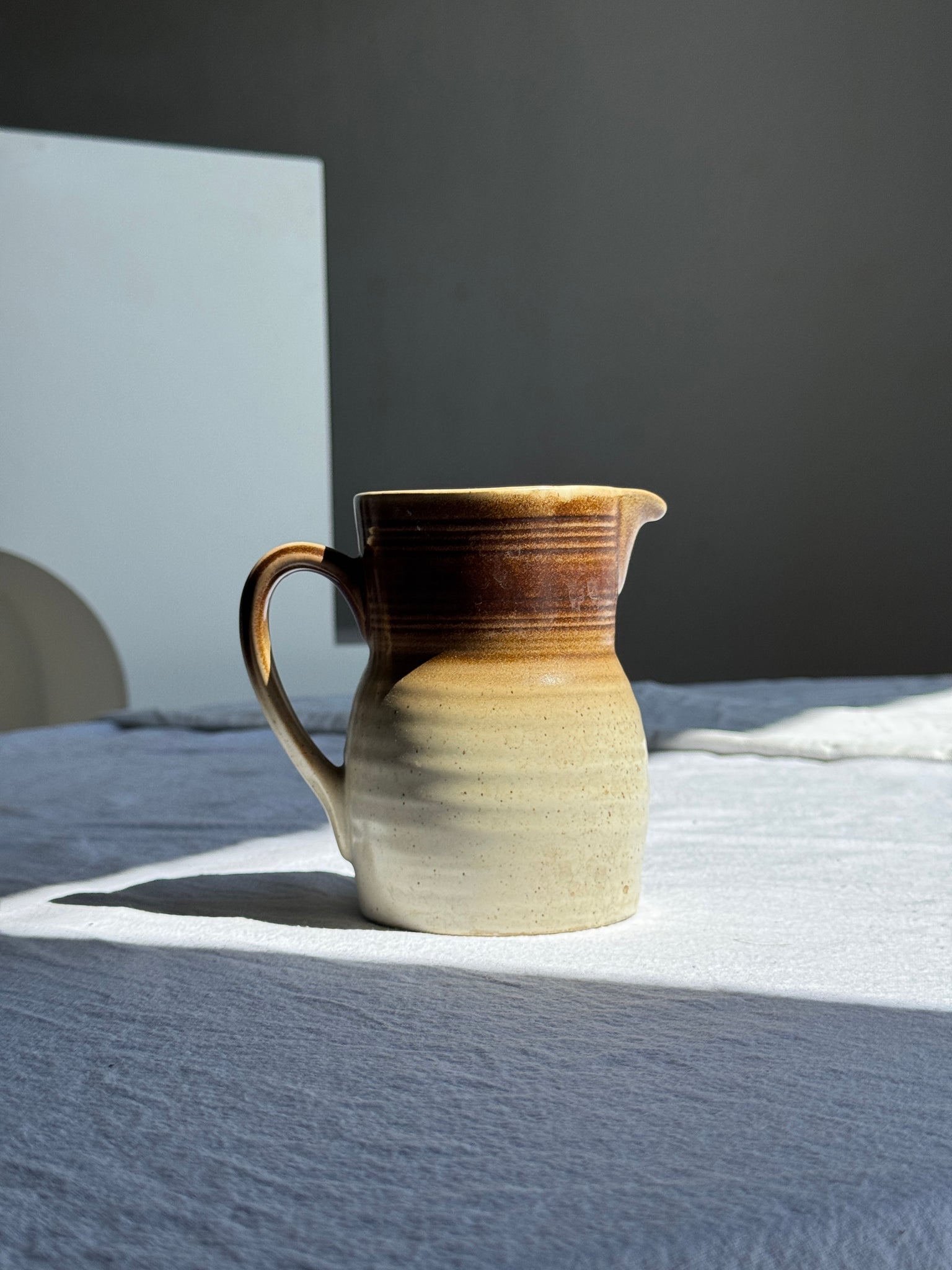 Petite carafe en grès vintage marque Vieux Grès 50 cl