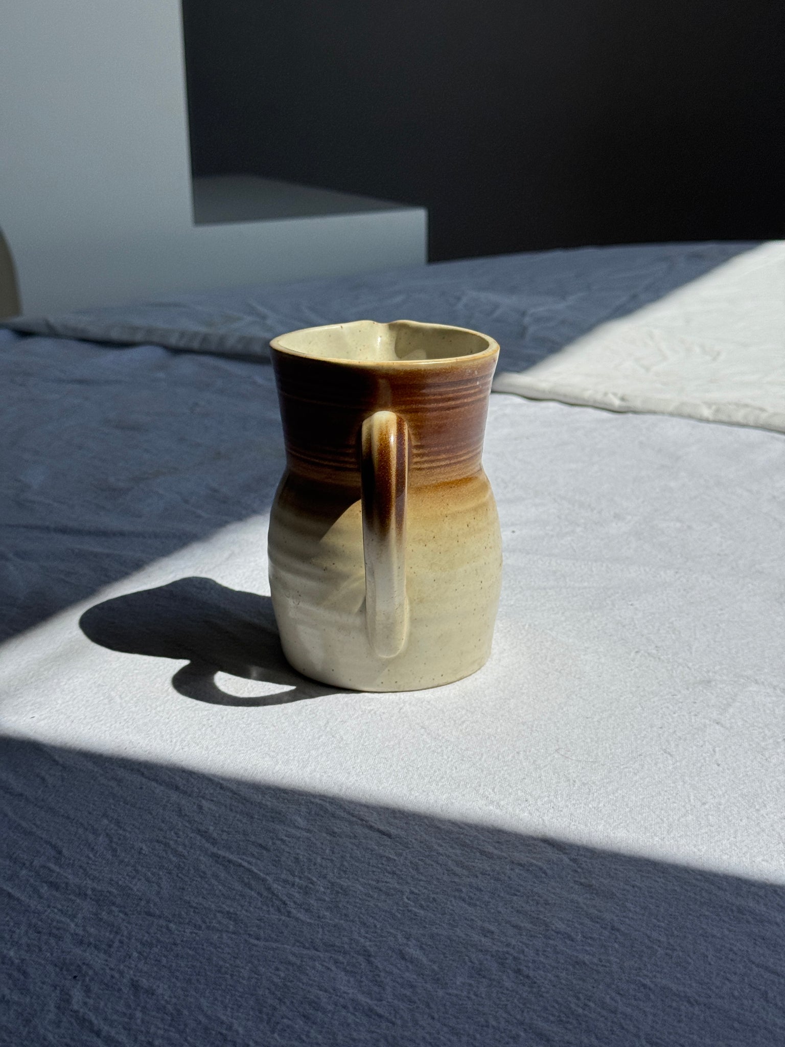 Petite carafe en grès vintage marque Vieux Grès 50 cl