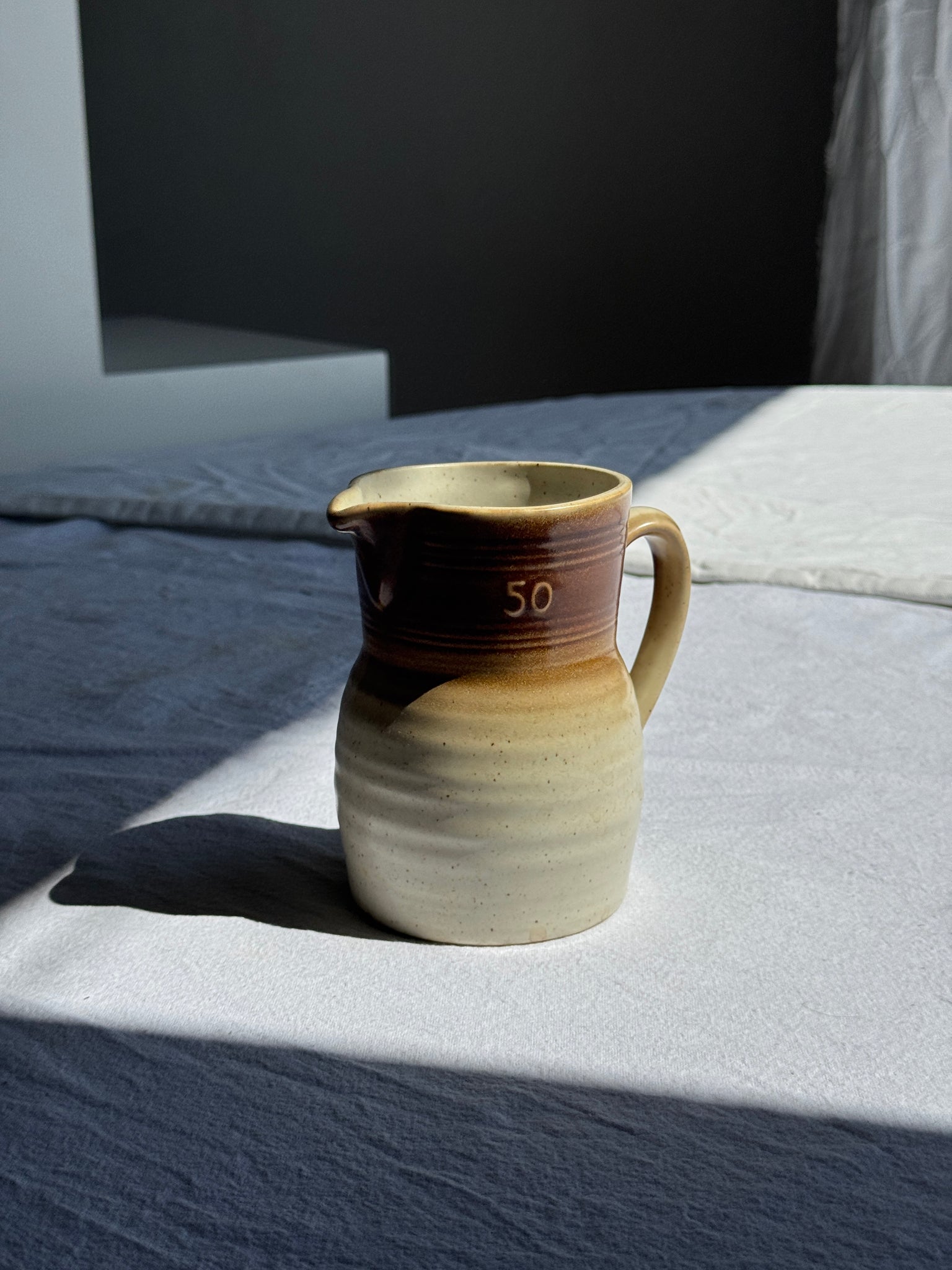 Petite carafe en grès vintage marque Vieux Grès 50 cl