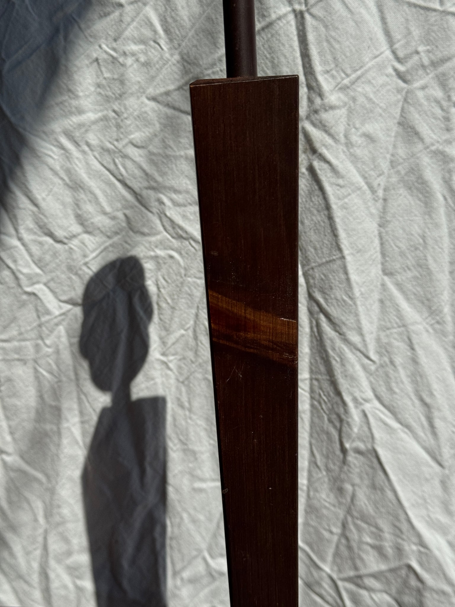 Pied de lampe vintage en bois design H43