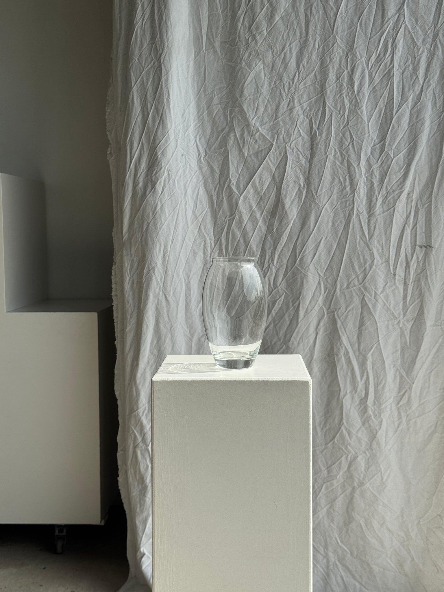 Vase transparent en verre H22