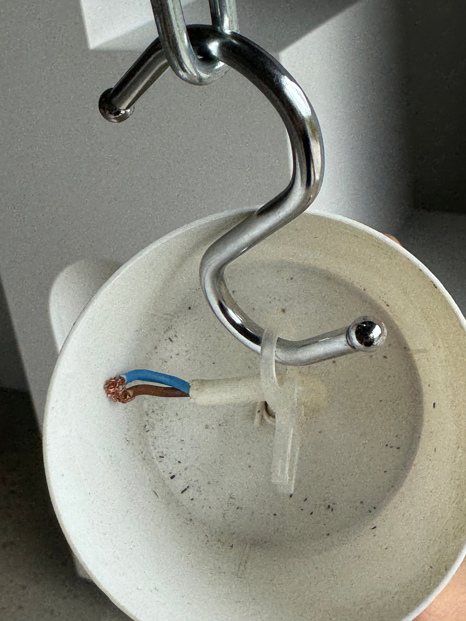 Suspension vintage en verre soufflé
