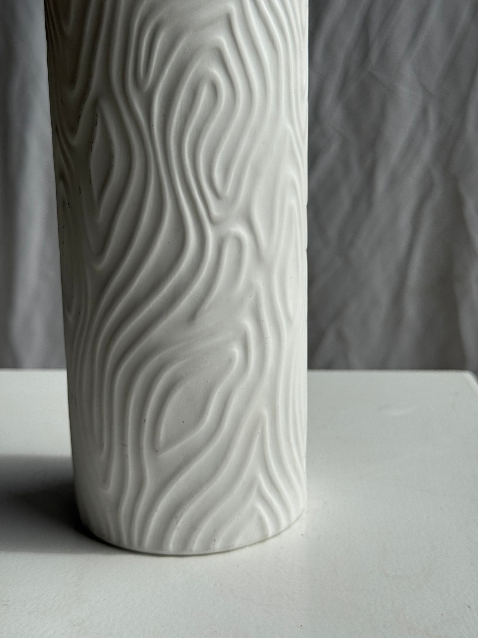 Vase Villeroy & Boch tubulaire Porcelaine de Chine H25,5