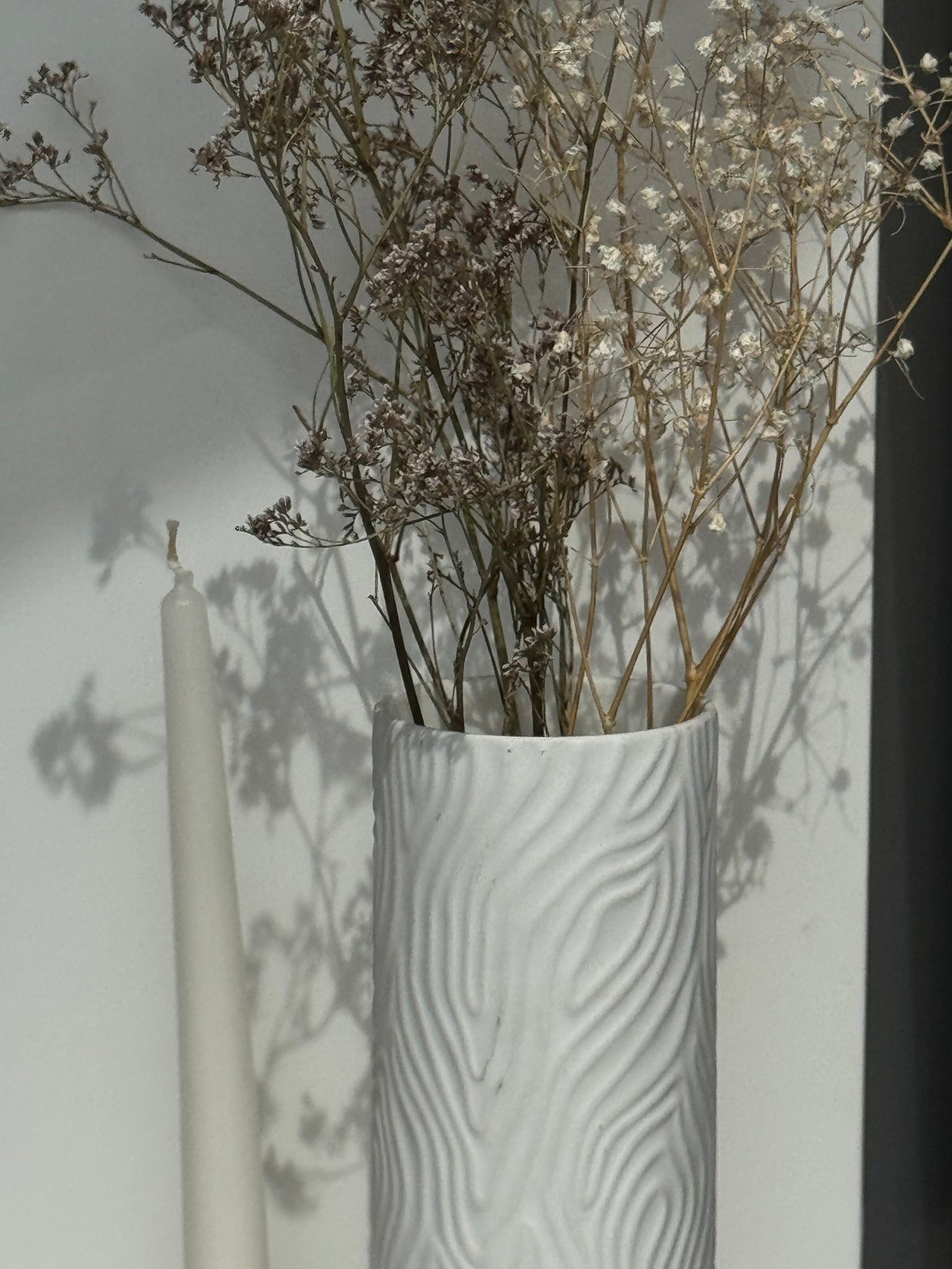Vase Villeroy & Boch tubulaire Porcelaine de Chine H25,5