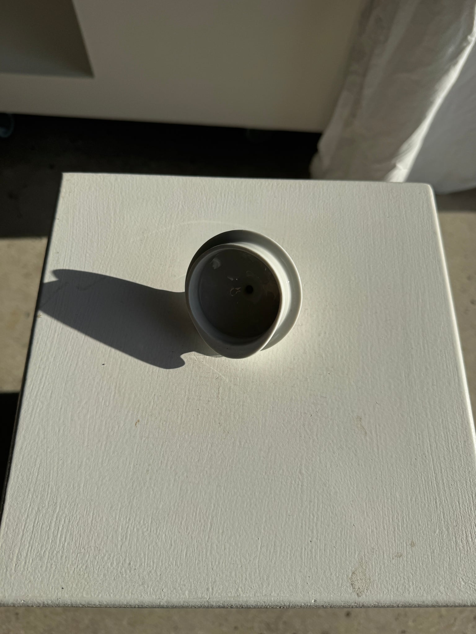 Petite théière vintage à motif de nuages France H18,5