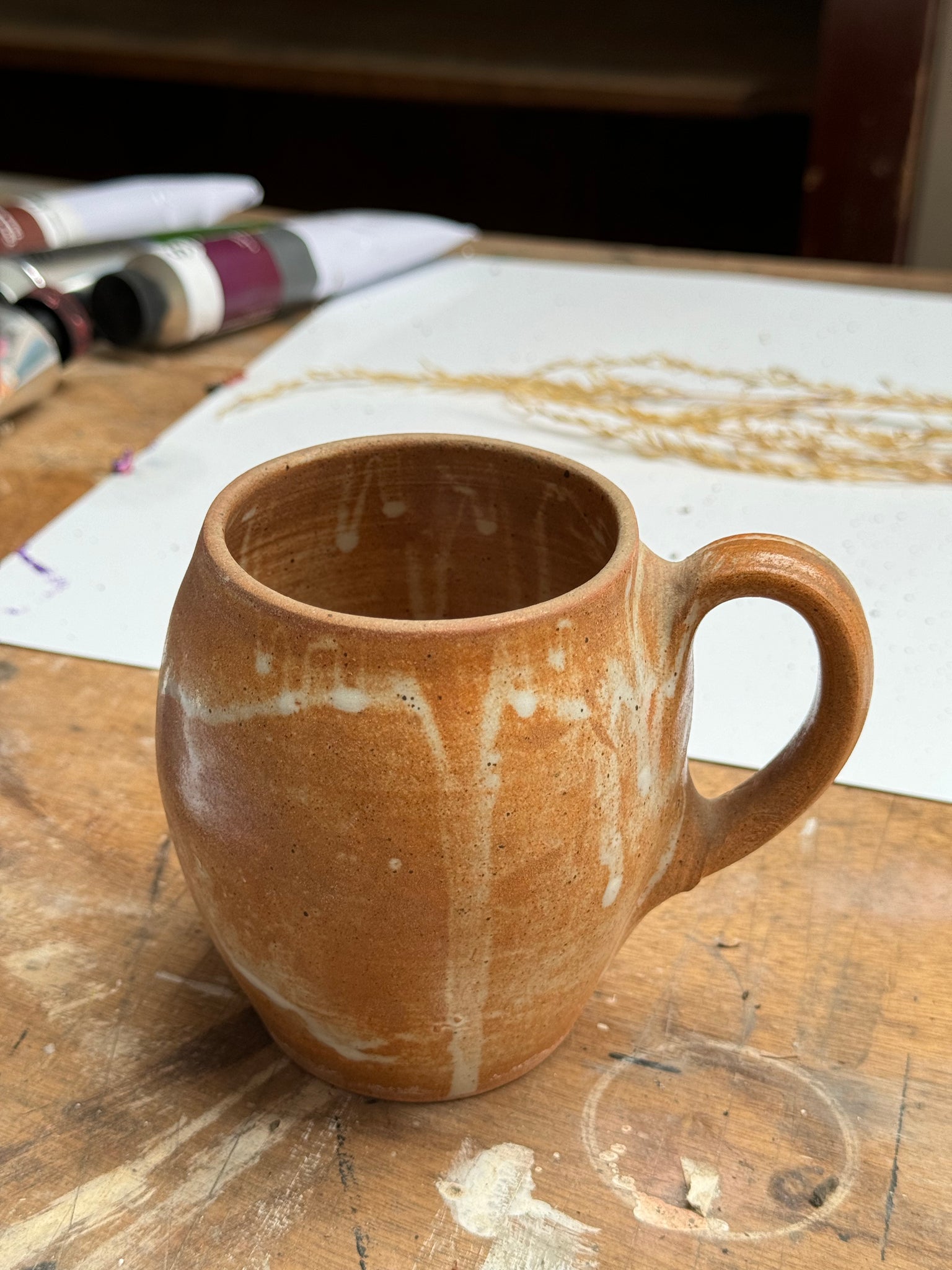 Mug en grès à anse