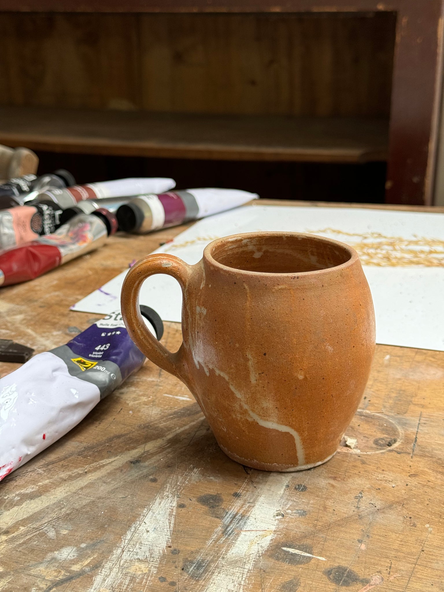 Mug en grès à anse