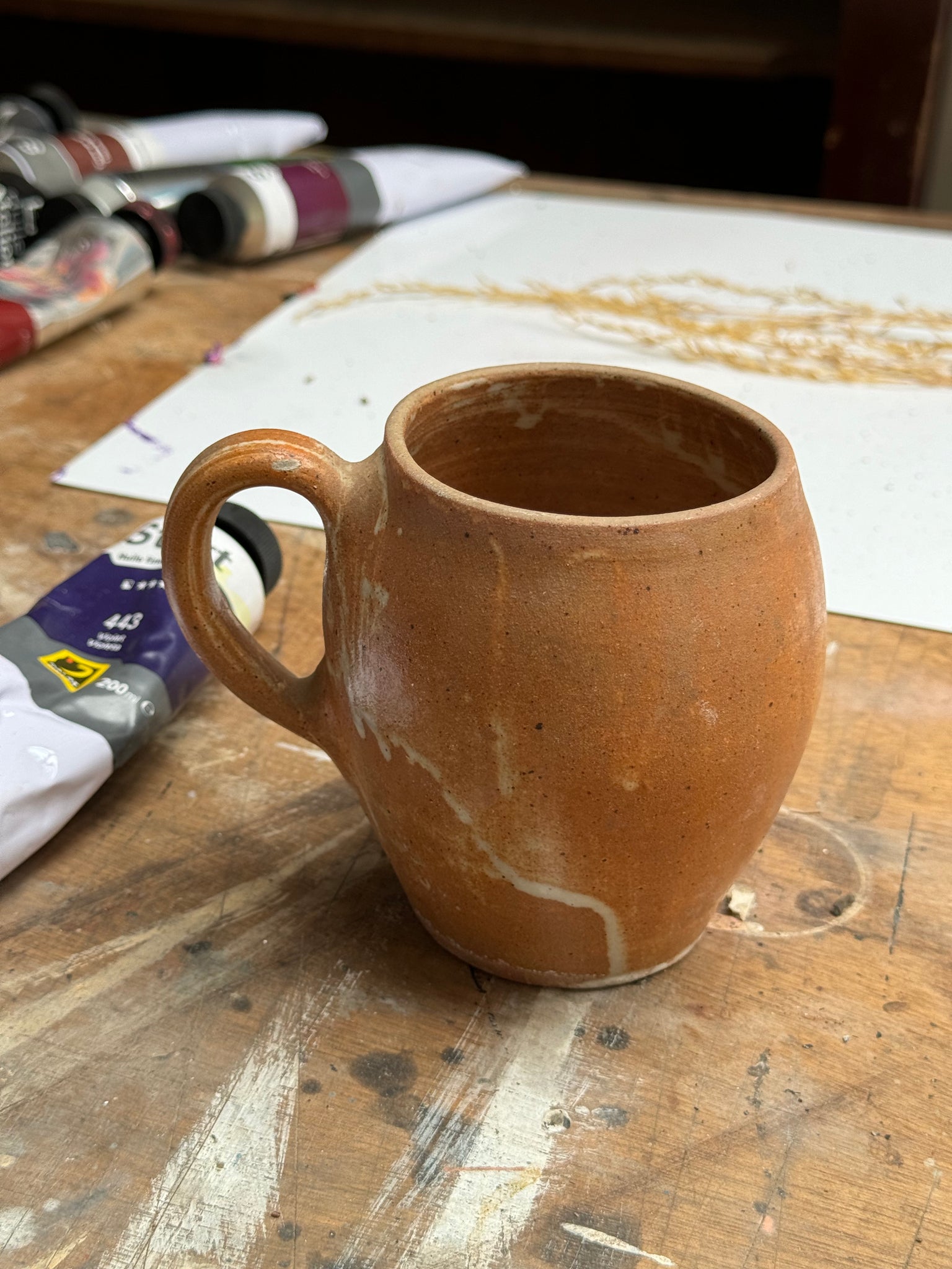 Mug en grès à anse