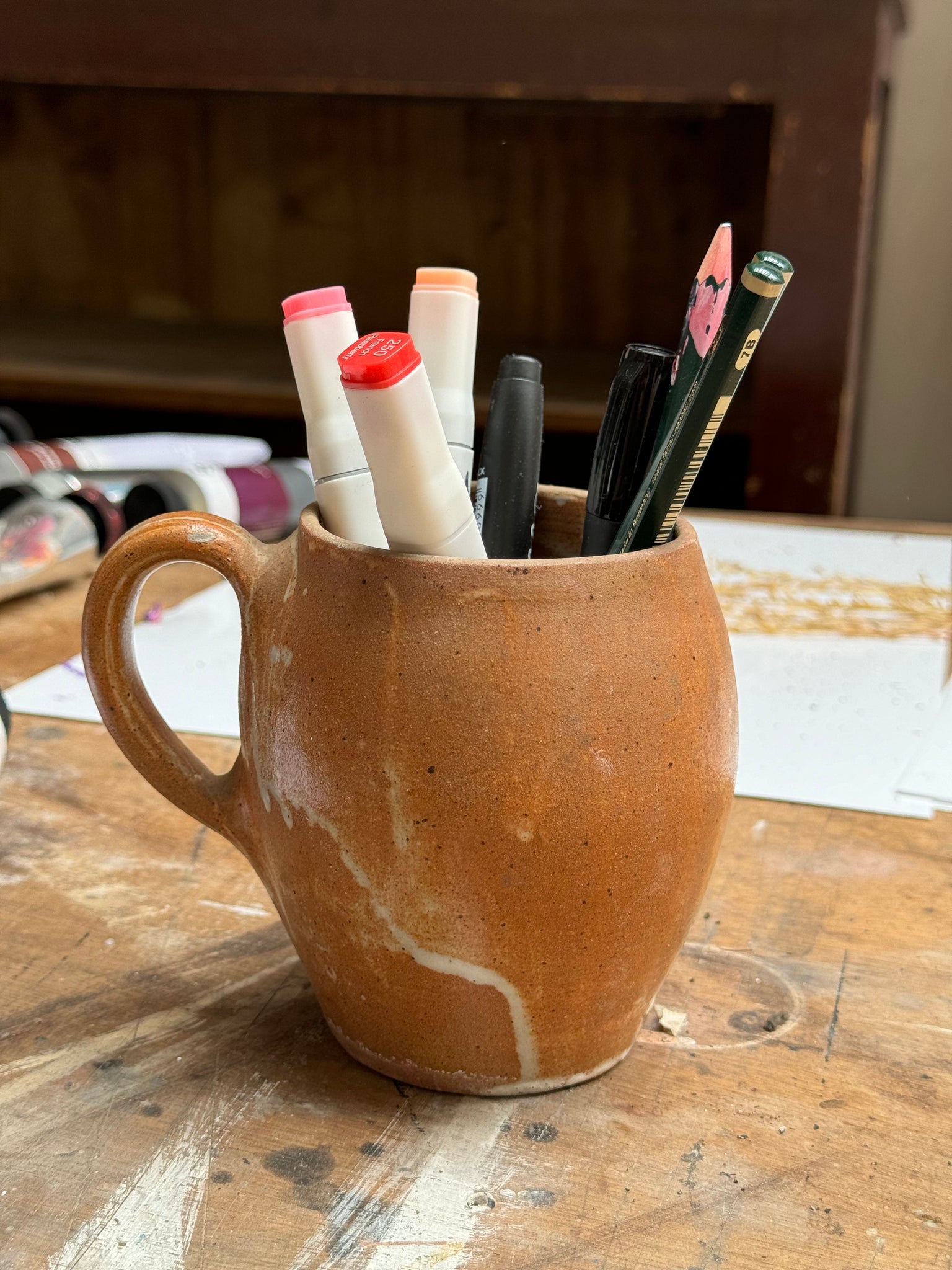 Mug en grès à anse