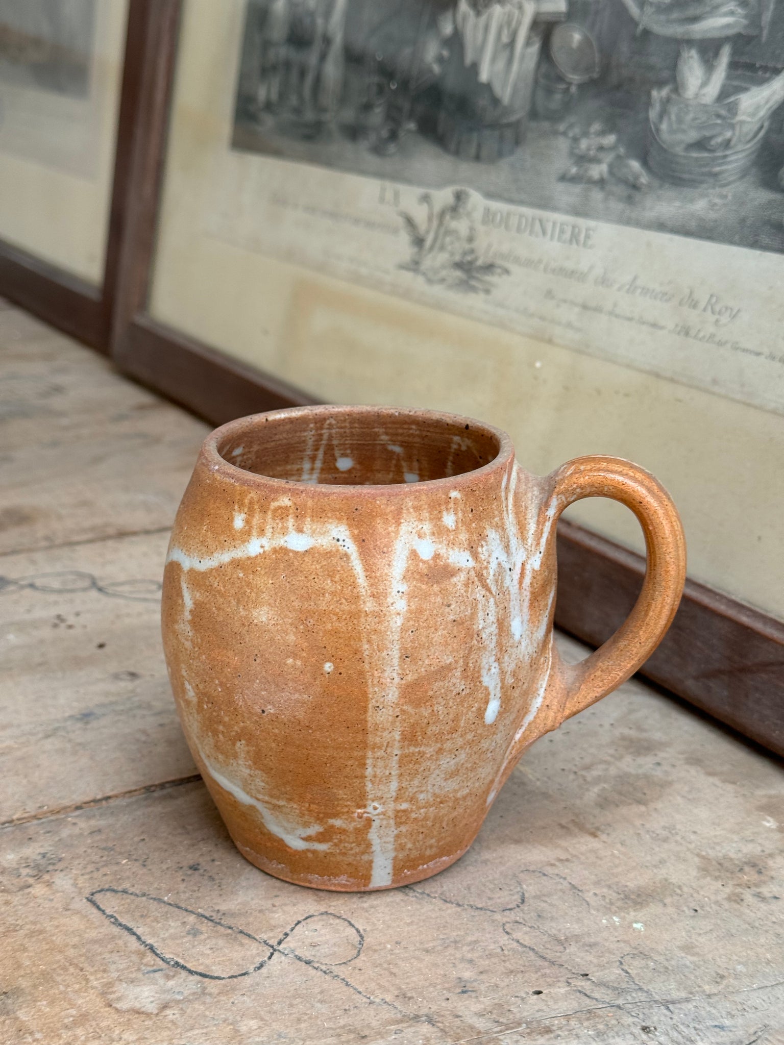 Mug en grès à anse